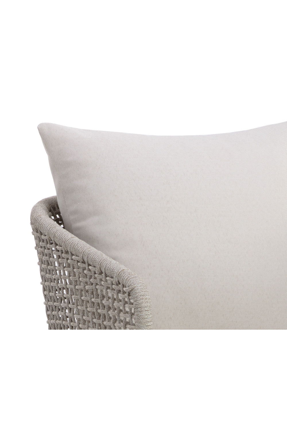 Contemporary Indoor/Outdoor Weave & Teak Dining Chair by Splendido Capri, alternate view 6