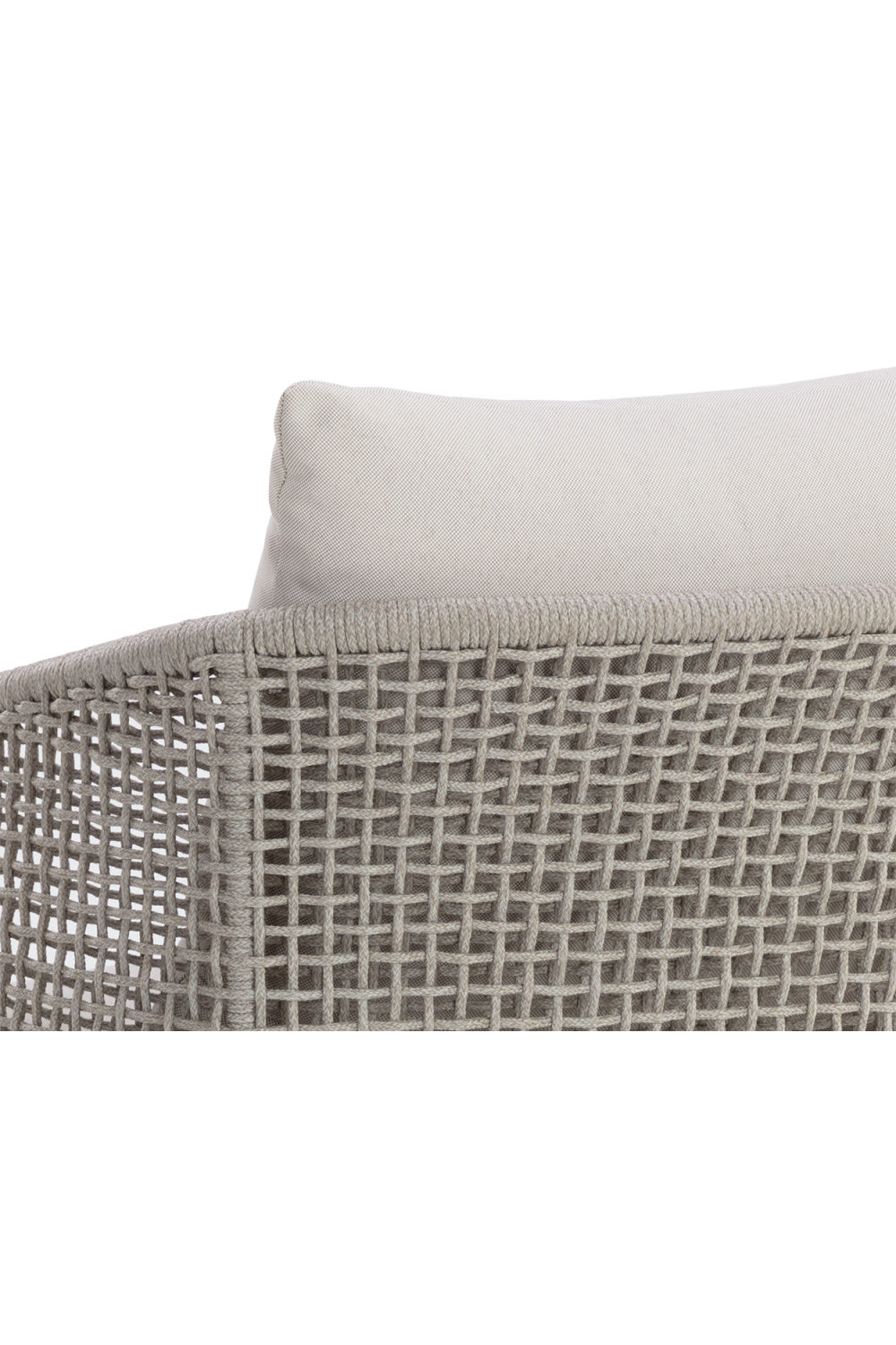Contemporary Indoor/Outdoor Weave & Teak Dining Chair by Splendido Capri, alternate view 7