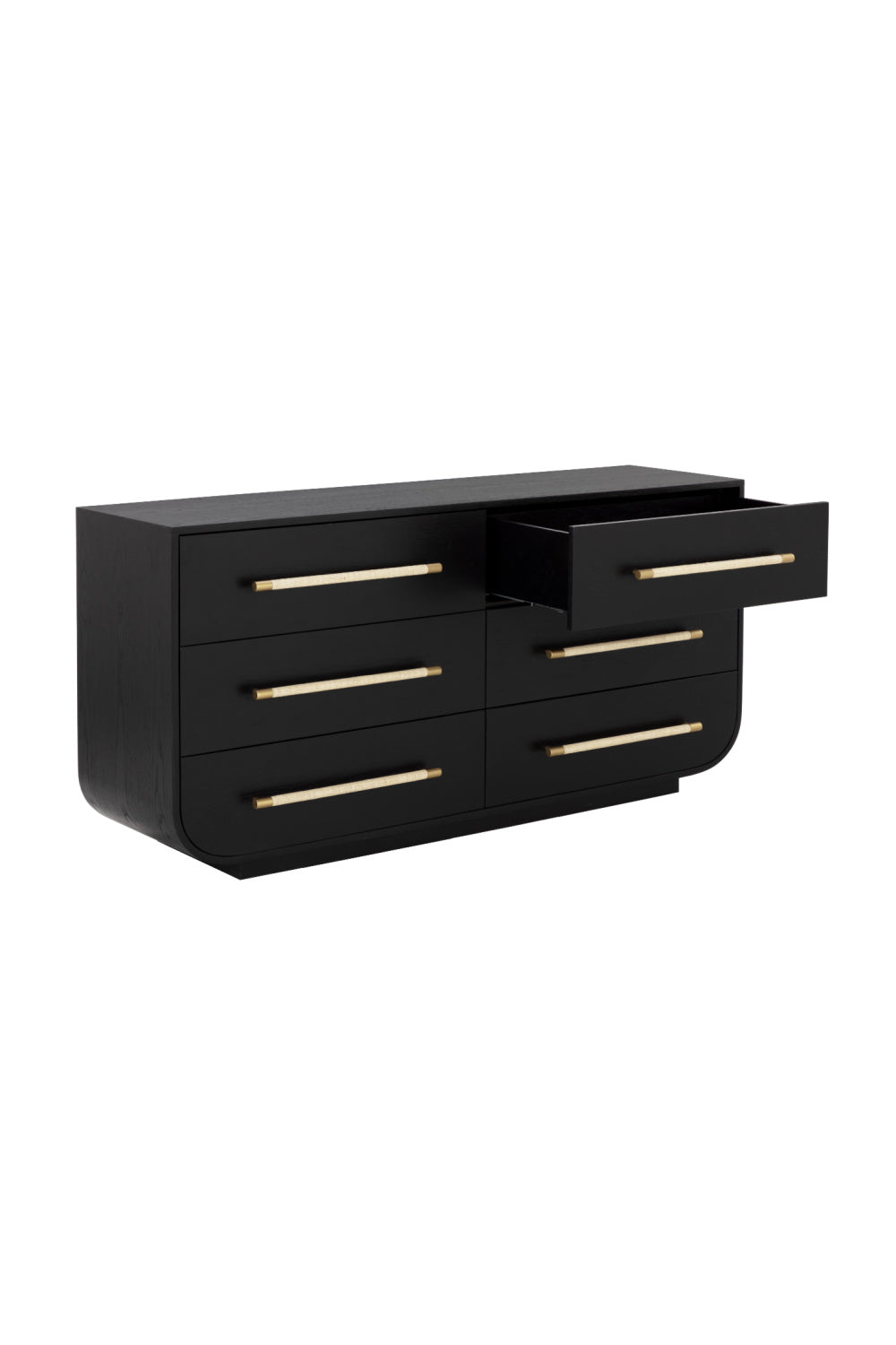 Modern European furniture - Black Oak 6-Drawer Dresser - www.oroa.com