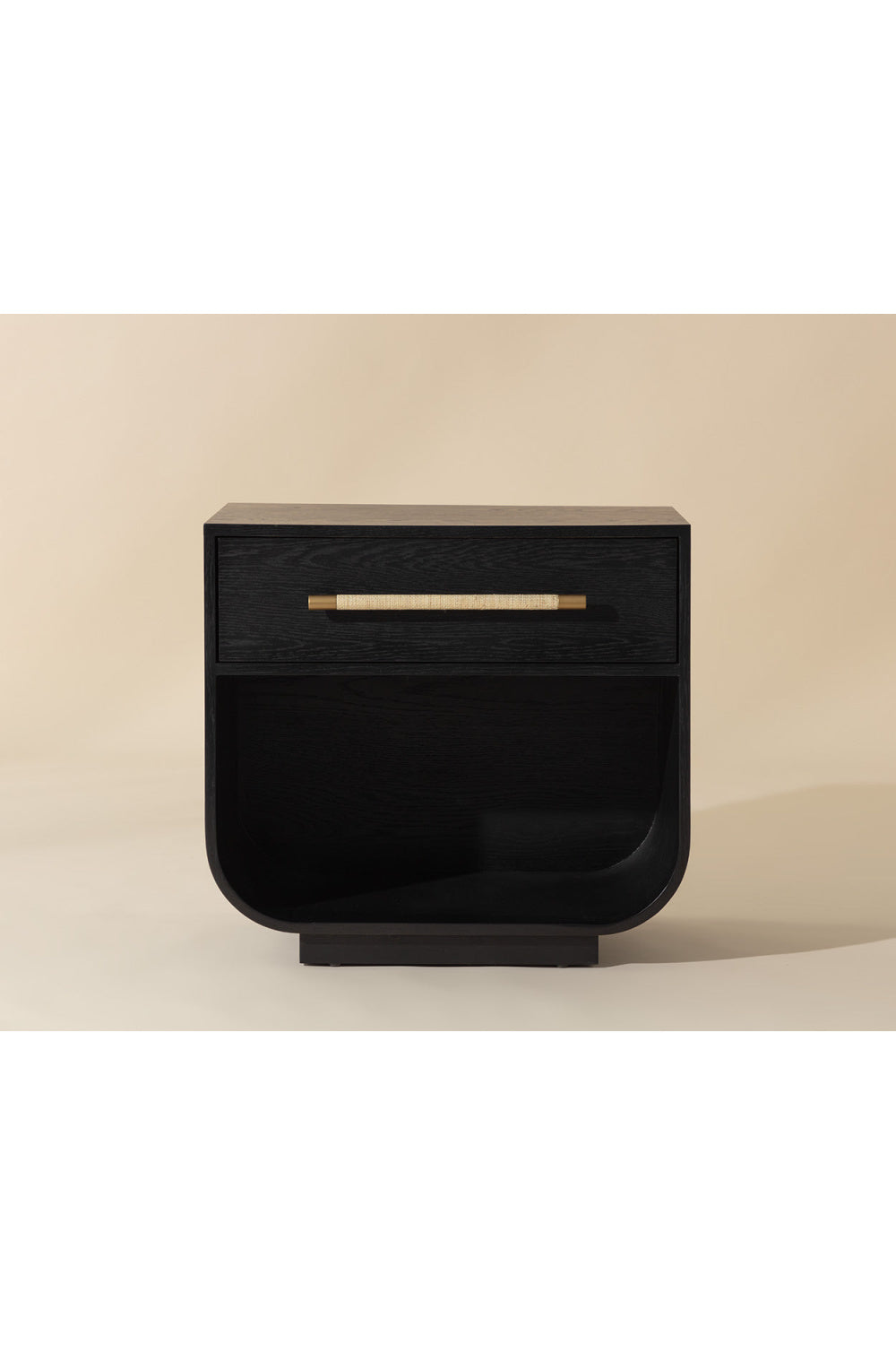 Modern Oak Curved Nightstand by Splendido Tarrant, alternate view 21