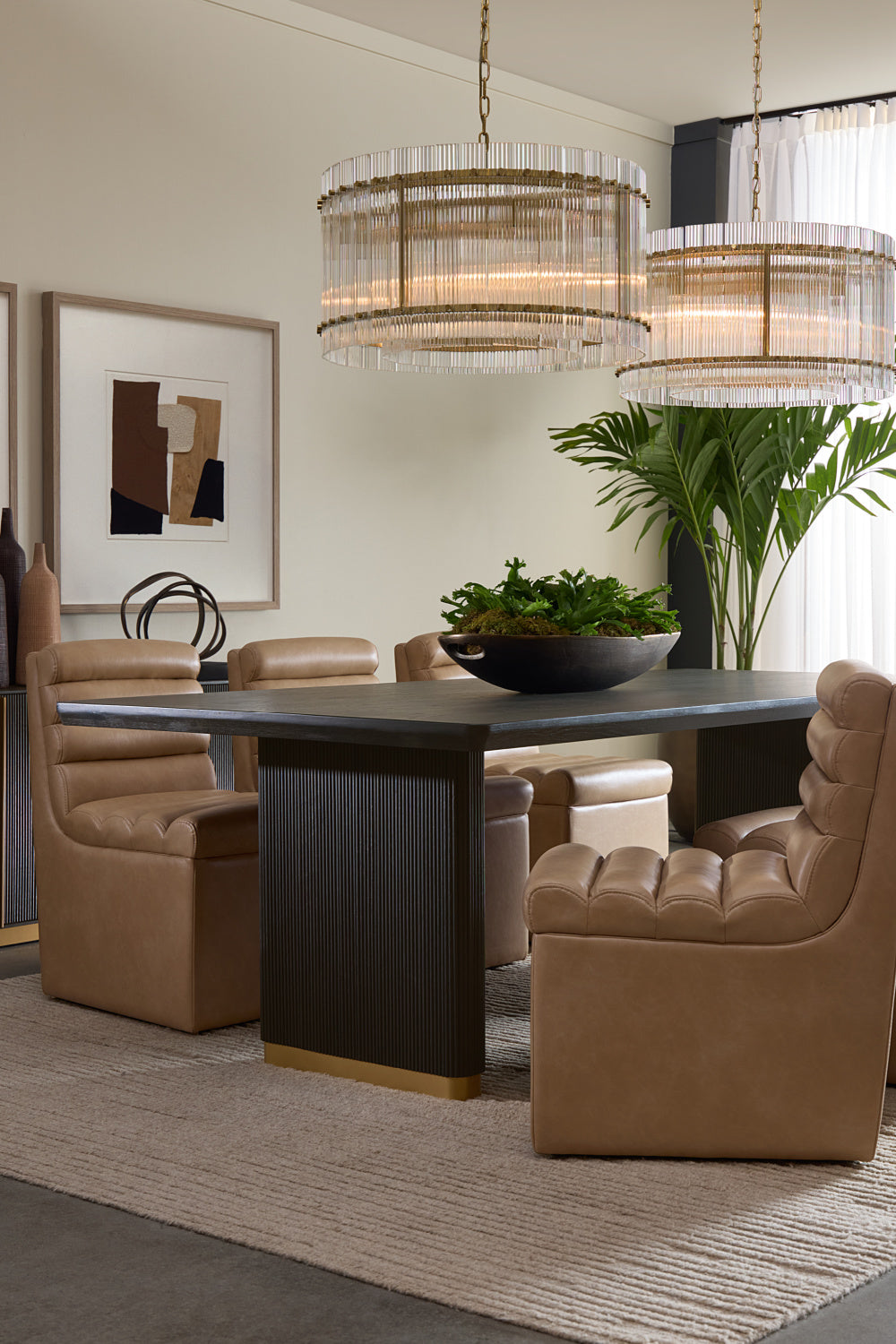 Chamfered Edge Oak Dining Table by Splendido Kalla, alternate view 9
