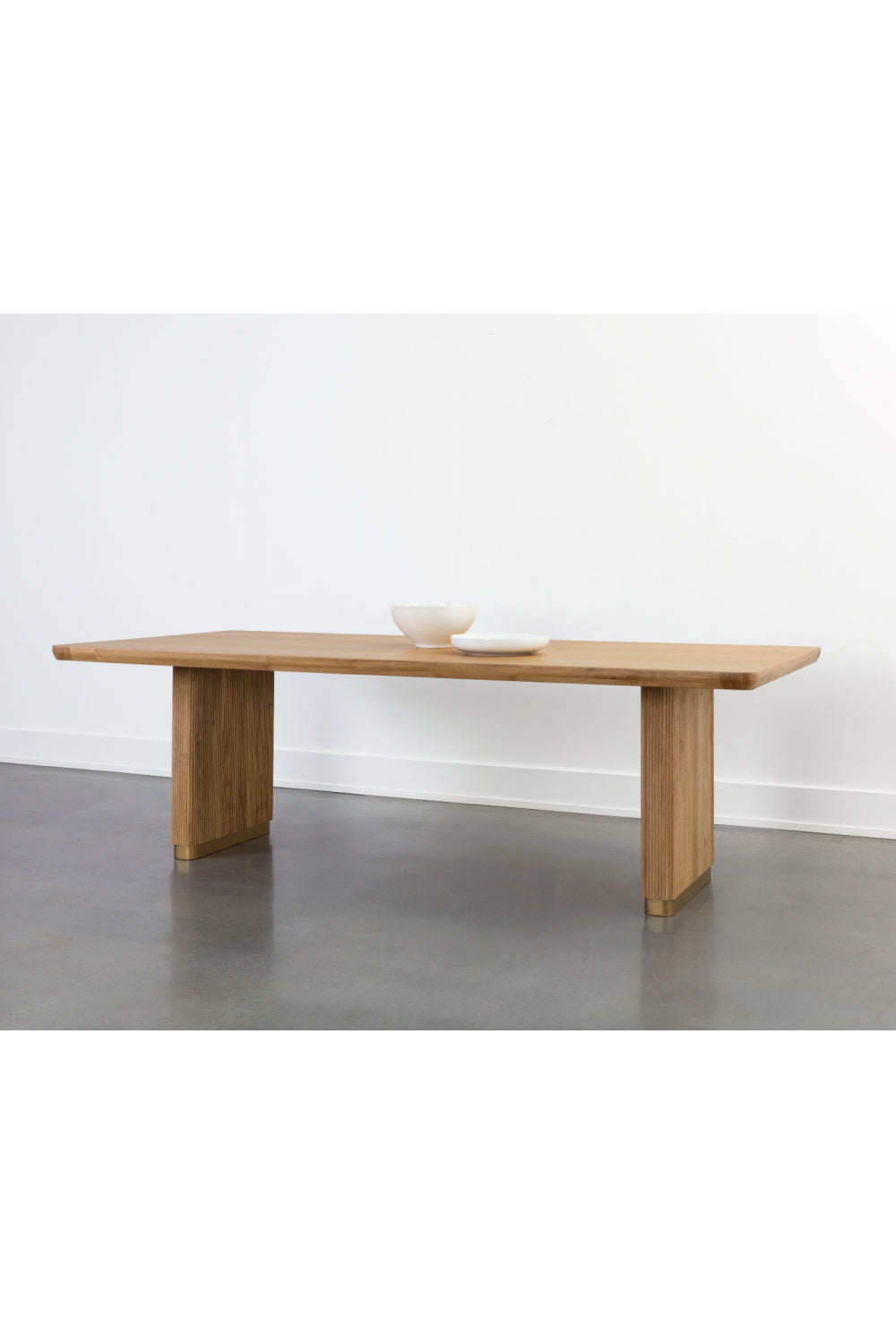 Chamfered Edge Oak Dining Table by Splendido Kalla, alternate view 7