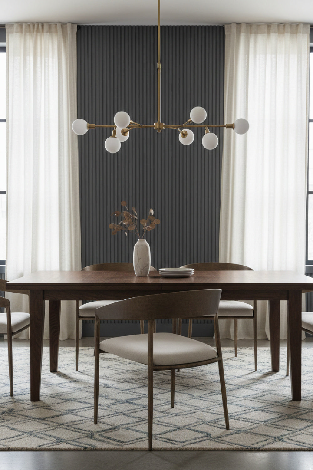 Modern European furniture - Taupe Gray Seat Dining Chair - www.oroa.com