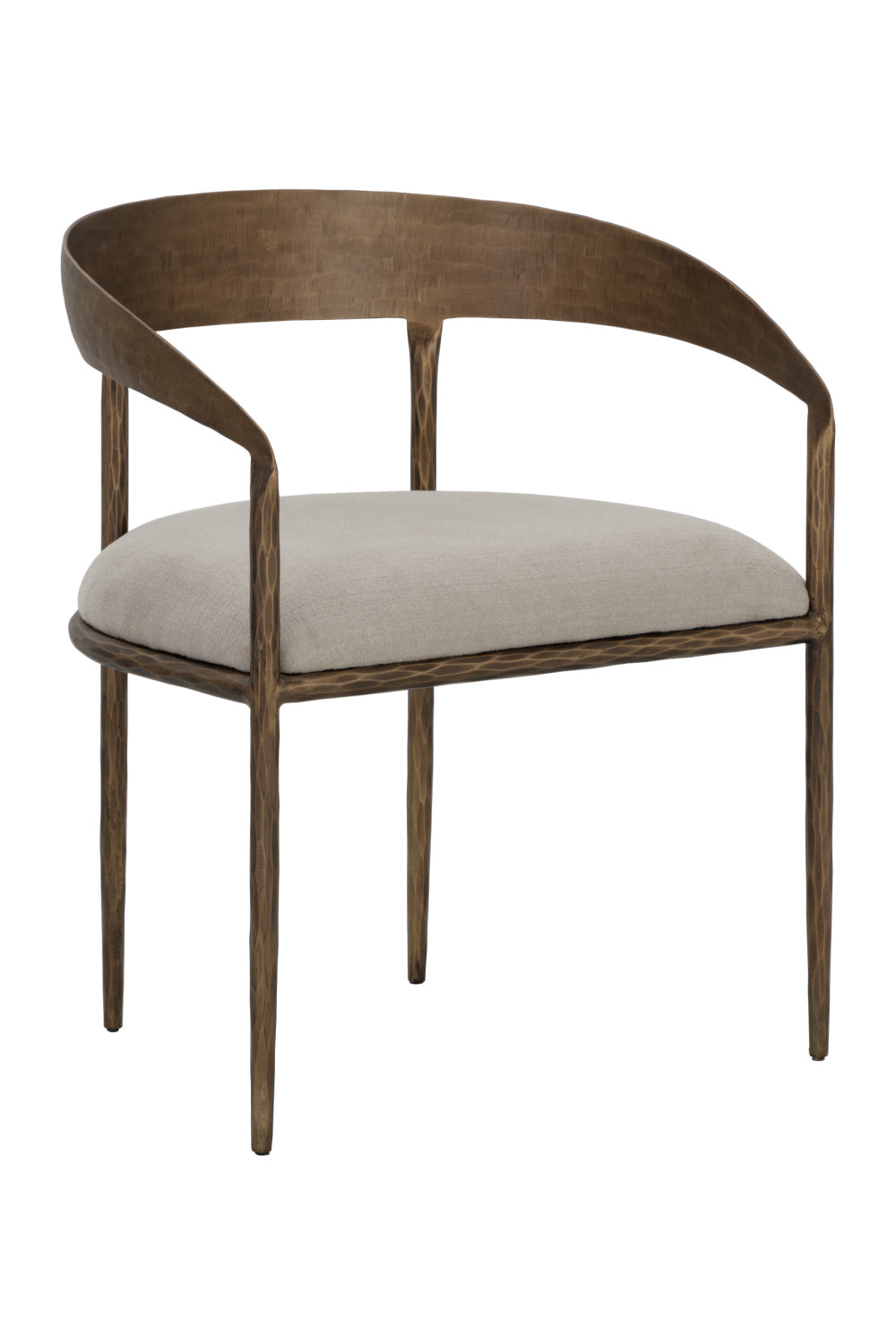 Taupe Gray Seat Dining Chair by Splendido Zanatta