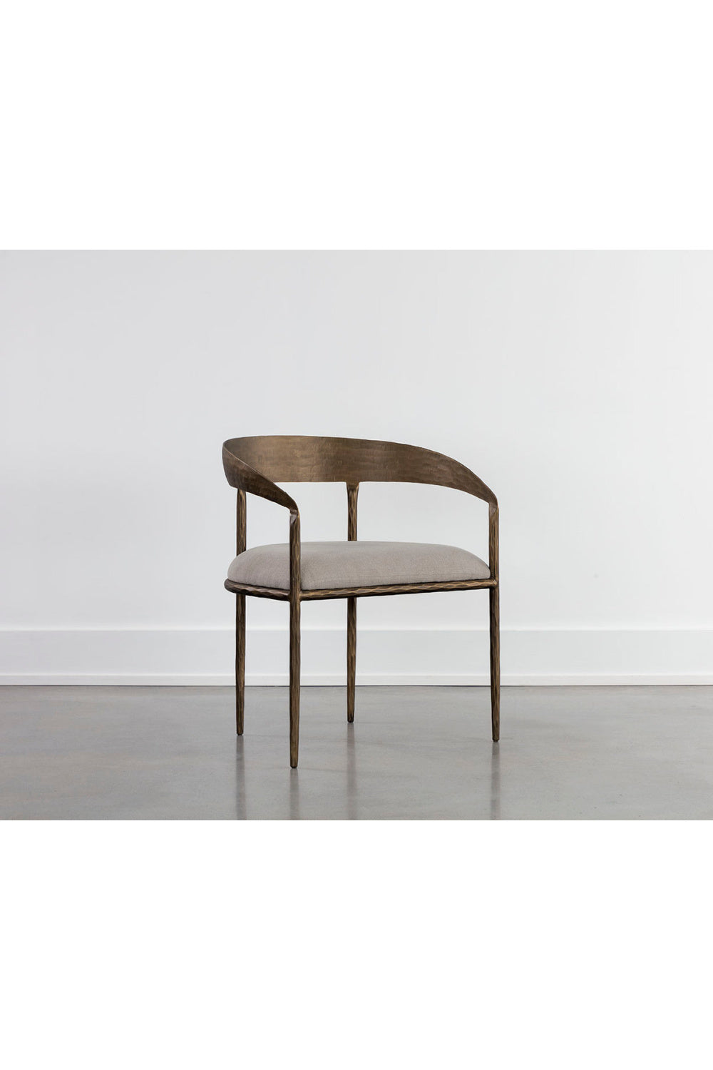 Modern European furniture - Taupe Gray Seat Dining Chair - www.oroa.com