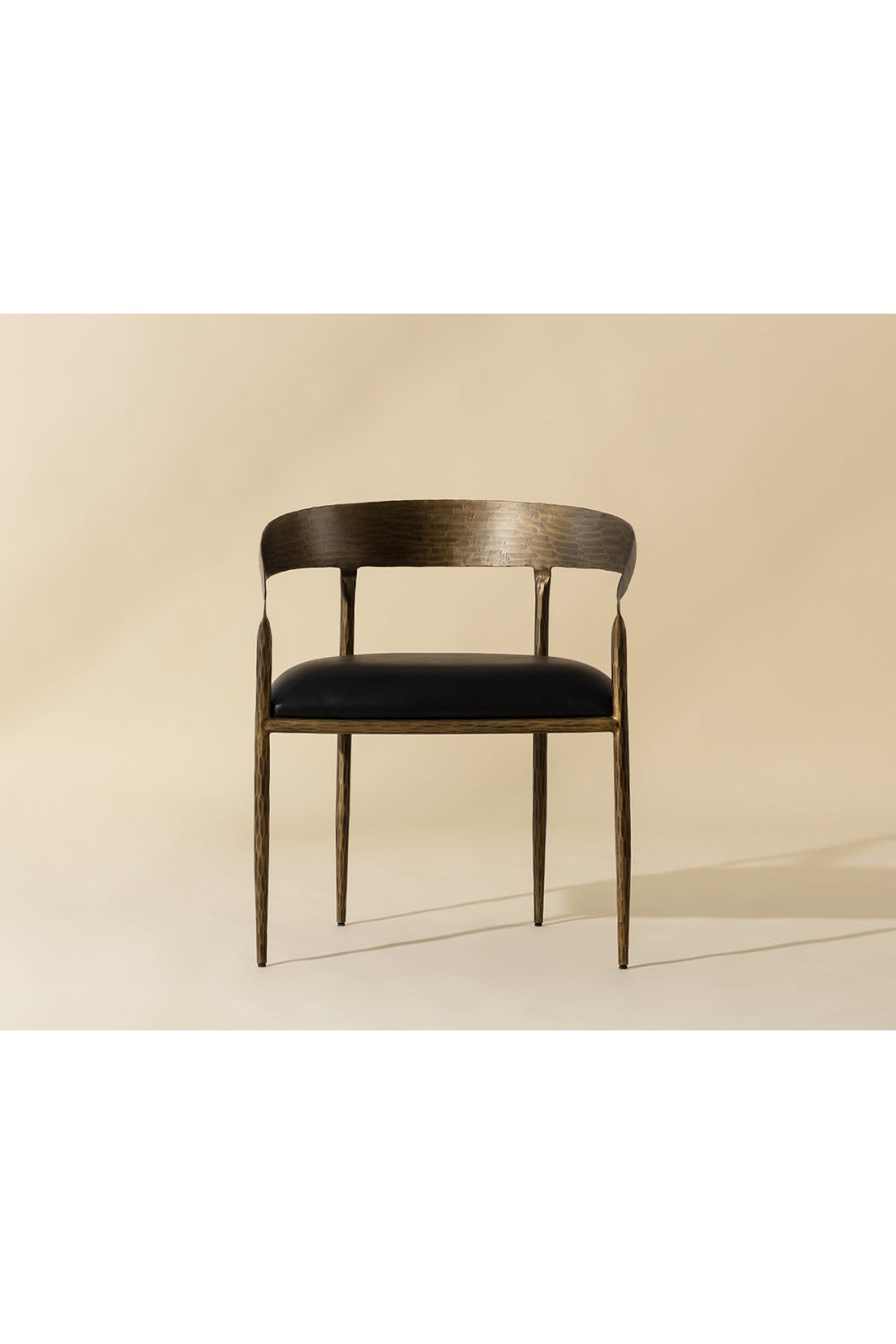 Modern European furniture - Antique Brass Framed Dining Chair - www.oroa.com