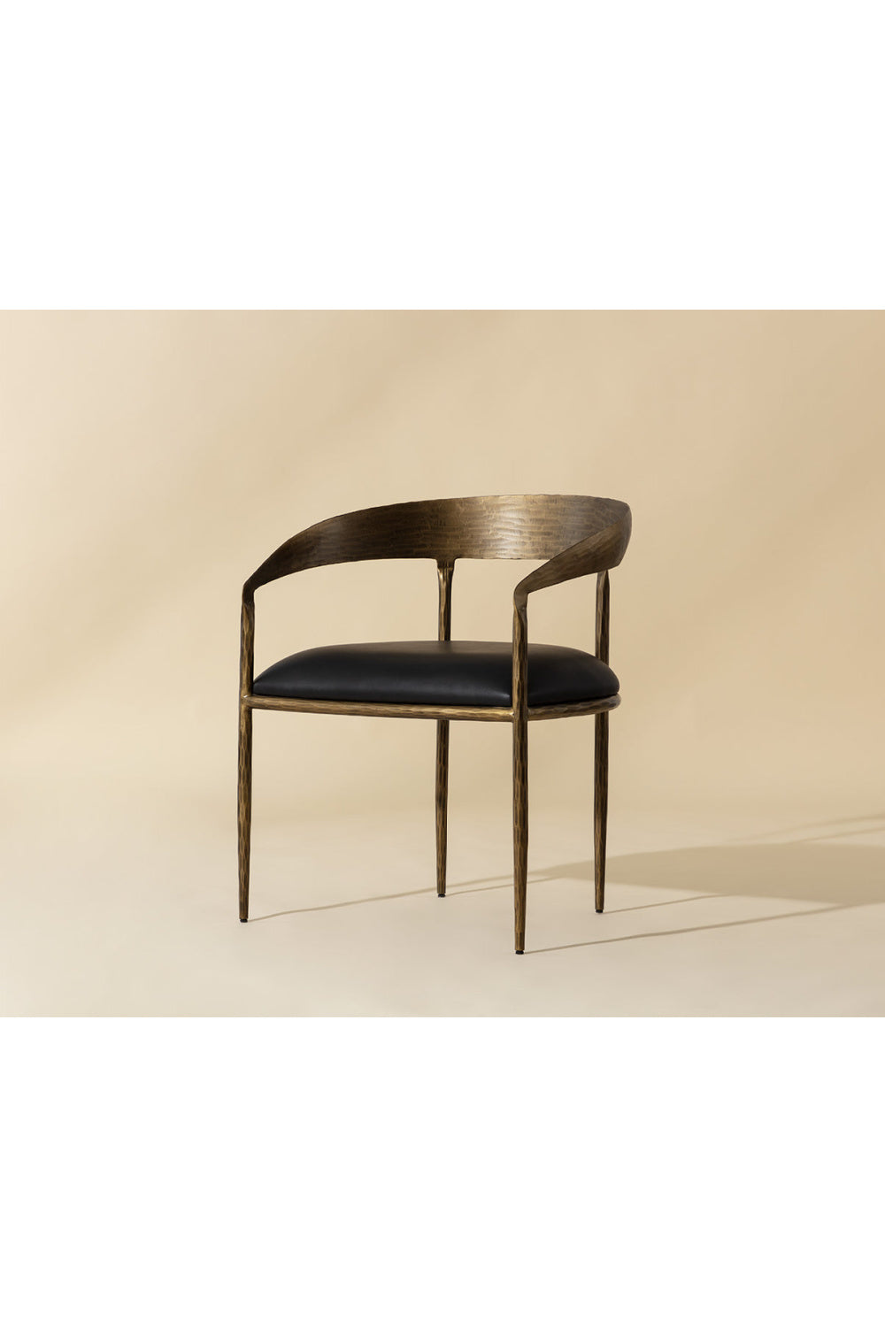 Modern European furniture - Antique Brass Framed Dining Chair - www.oroa.com