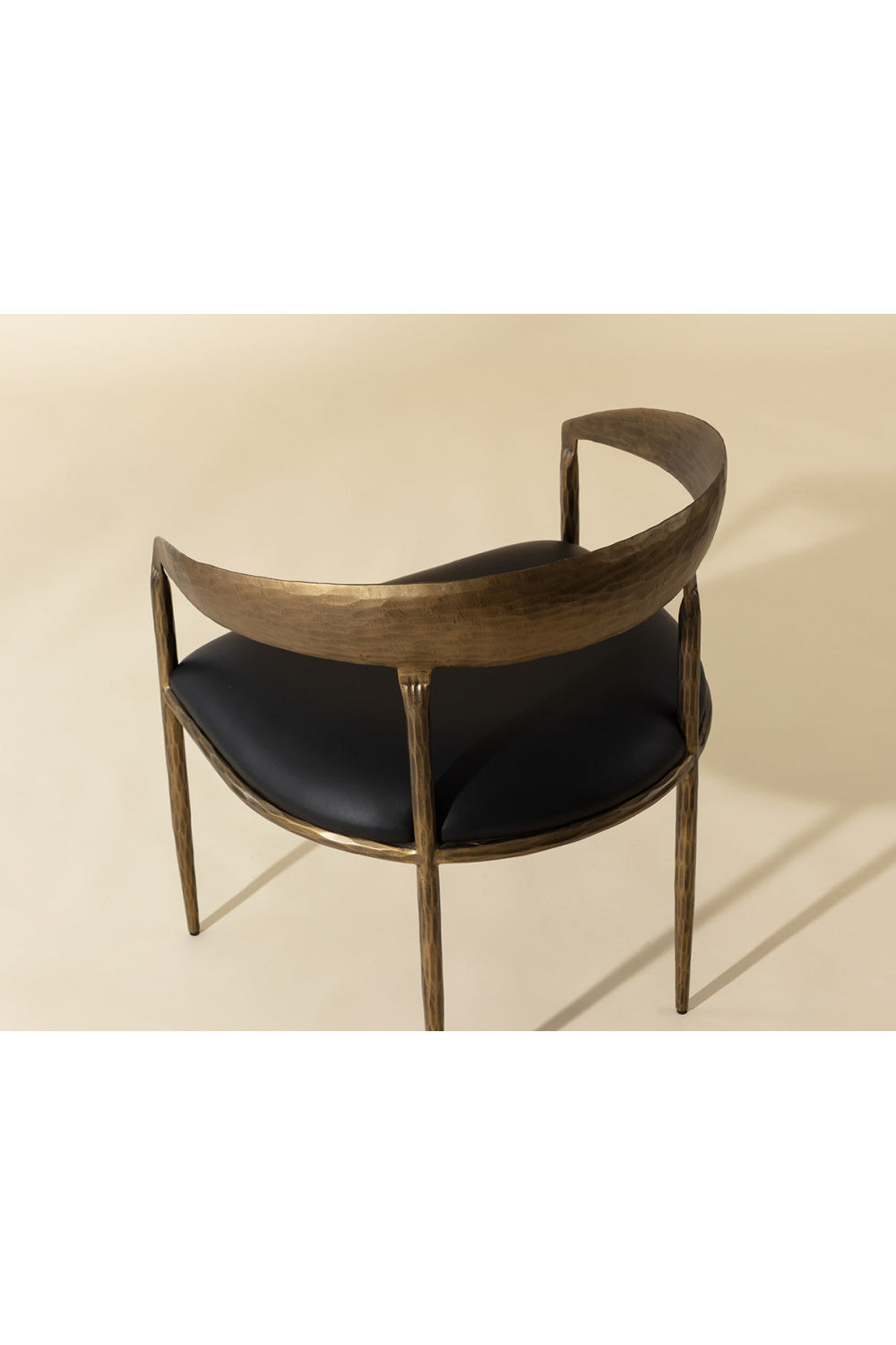 Modern European furniture - Antique Brass Framed Dining Chair - www.oroa.com