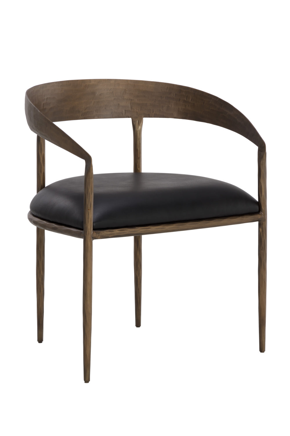 Antique Brass Framed Dining Chair by Splendido Zanatta, alternate view 3