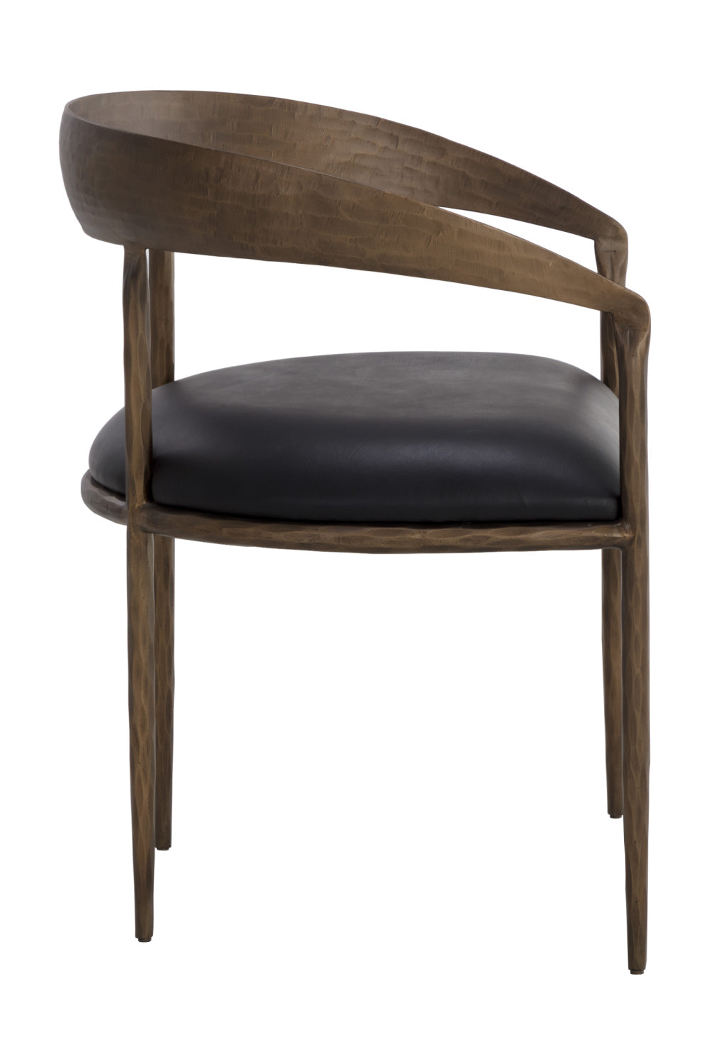 Antique Brass Framed Dining Chair by Splendido Zanatta, alternate view 4