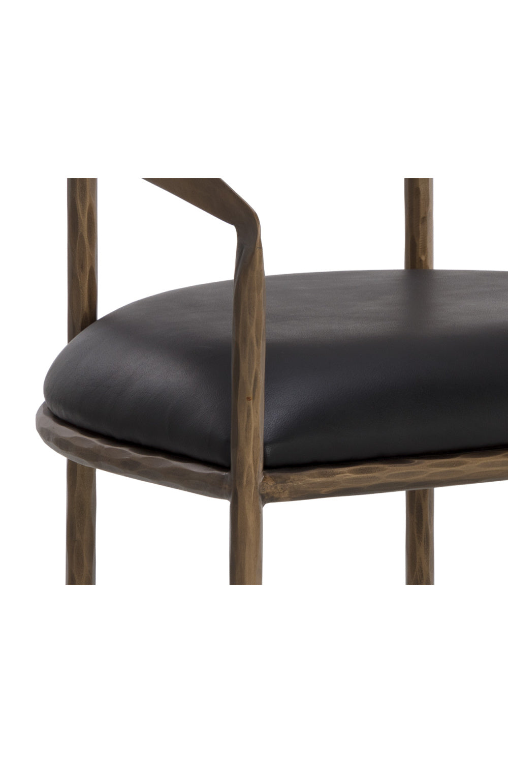 Modern European furniture - Antique Brass Framed Dining Chair - www.oroa.com