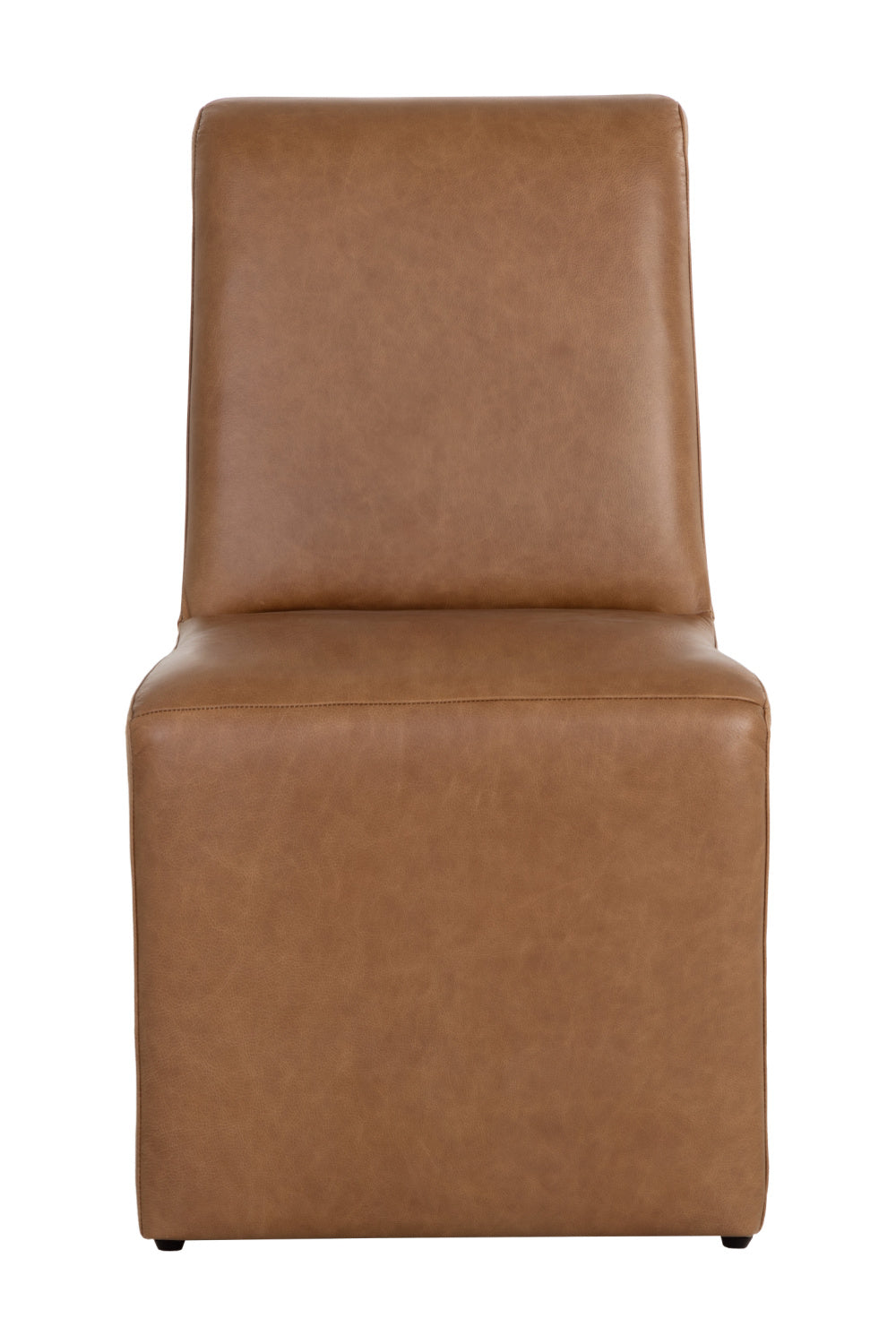 Modern European furniture - Brown Leather Dining Chair - www.oroa.com