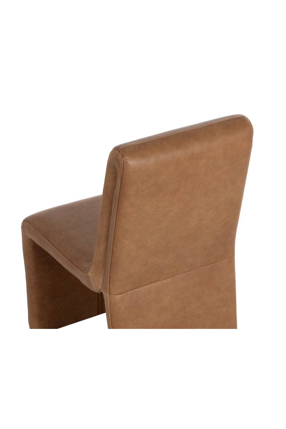 Modern European furniture - Brown Leather Dining Chair - www.oroa.com