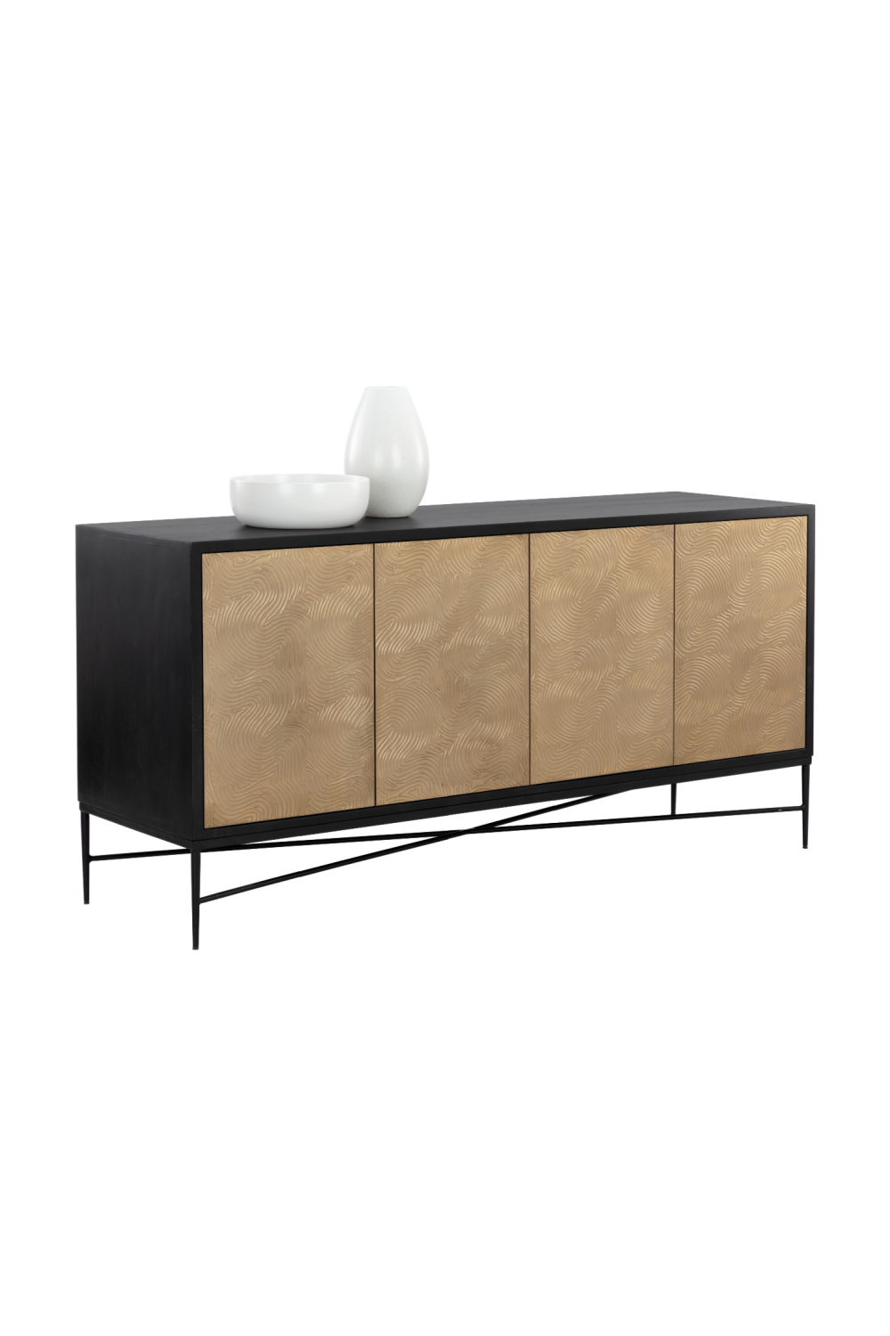 Gold 4-Door Sideboard by Splendido Algarve, alternate view 4