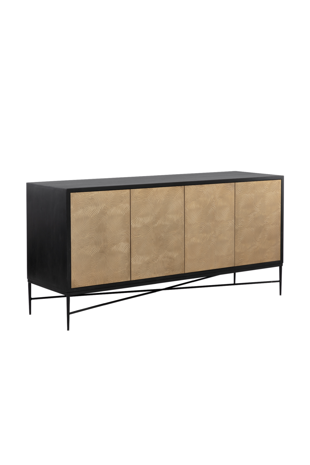 Gold 4-Door Sideboard by Splendido Algarve, alternate view 3