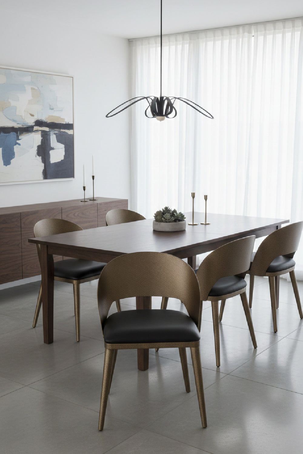 Leather Seat Dining Chair by Splendido Dezirae, alternate view 12