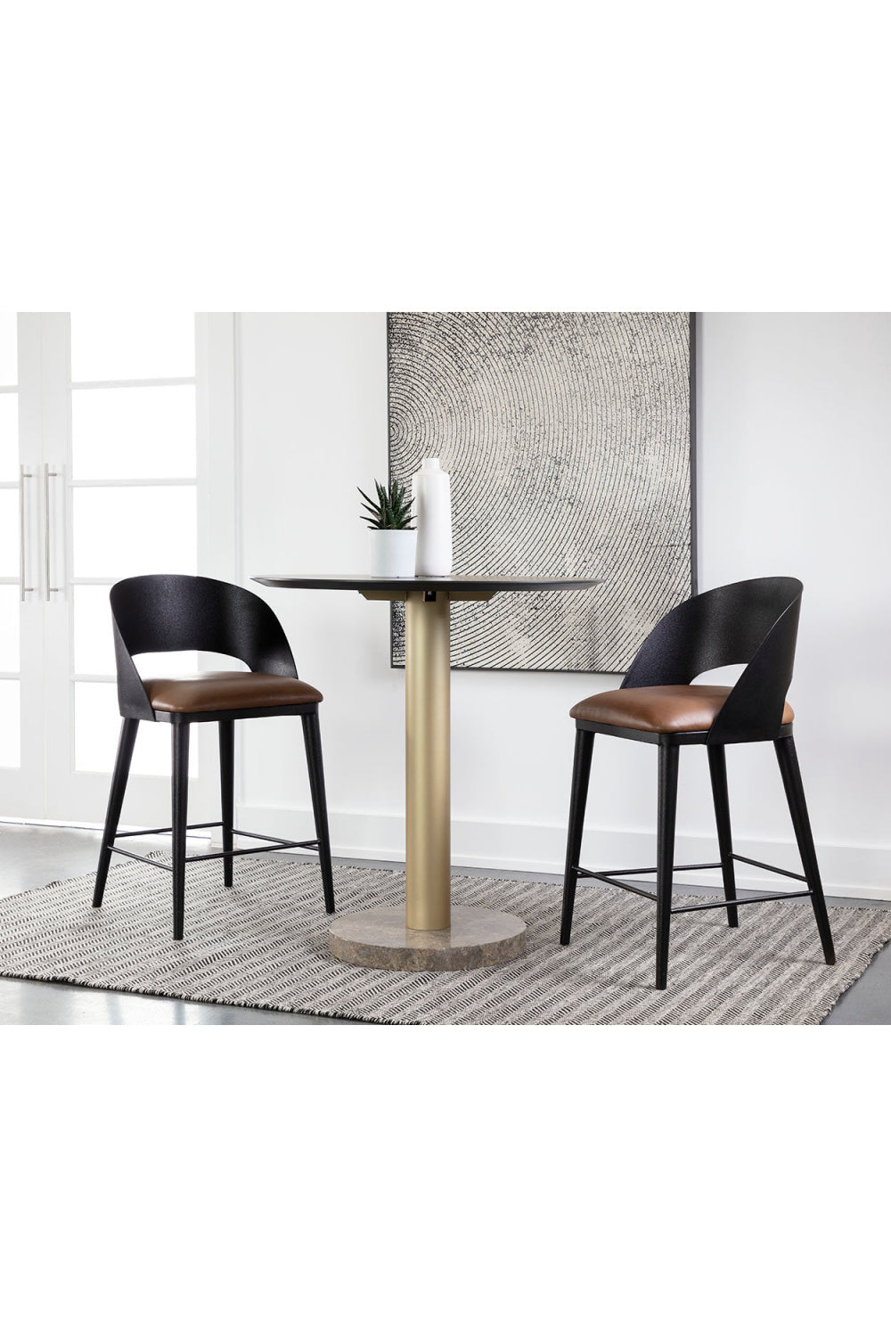 Modern Metal Counter Stool by Splendido Dezirae, alternate view 11
