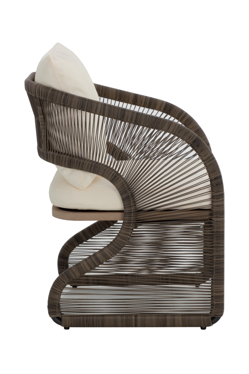 Gray Polyrod Indoor/Outdoor Dining Chair by Splendido Toulon, alternate view 4