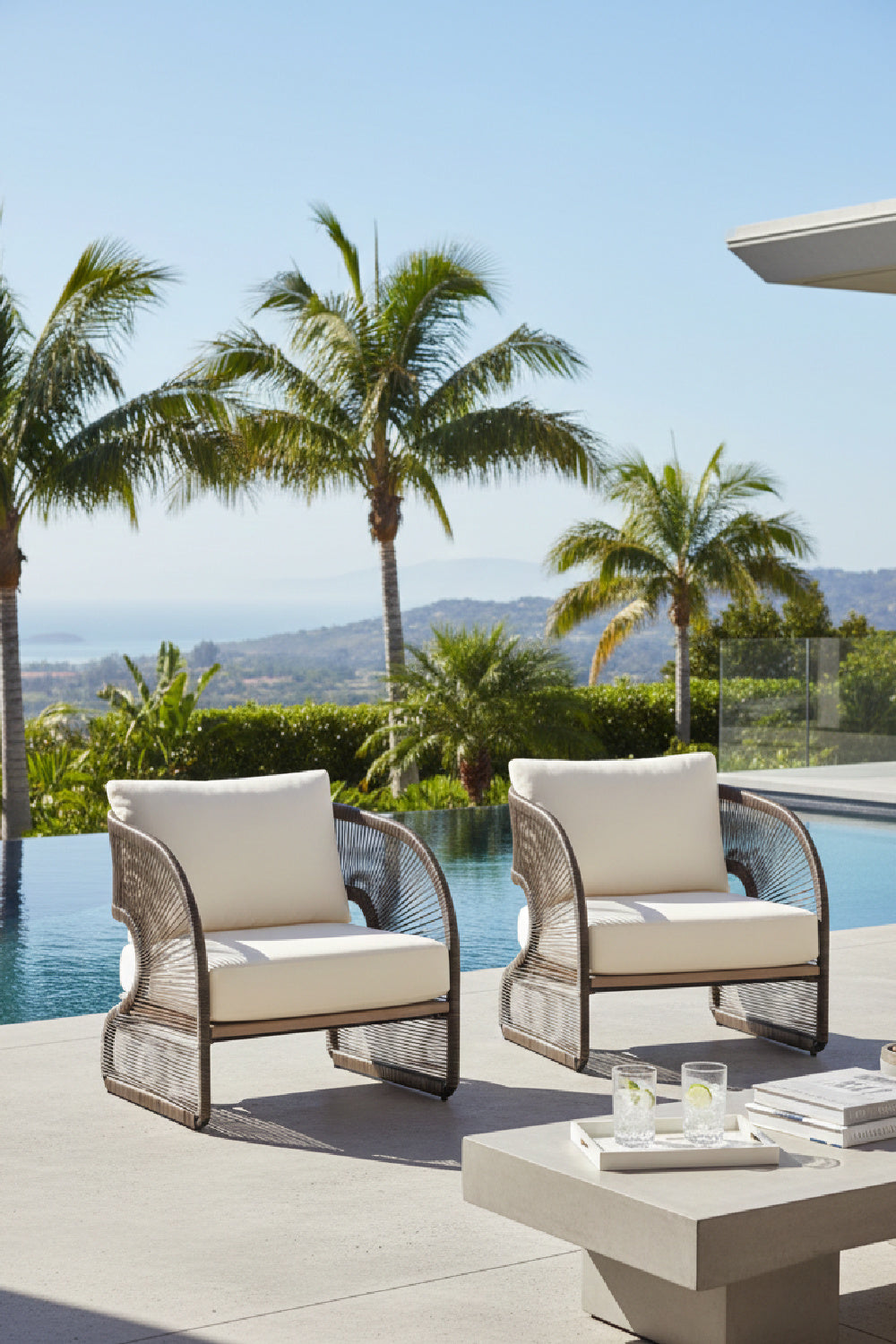 Gray Polyrod Indoor/Outdoor Lounge Chair by Splendido Toulon, alternate view 2