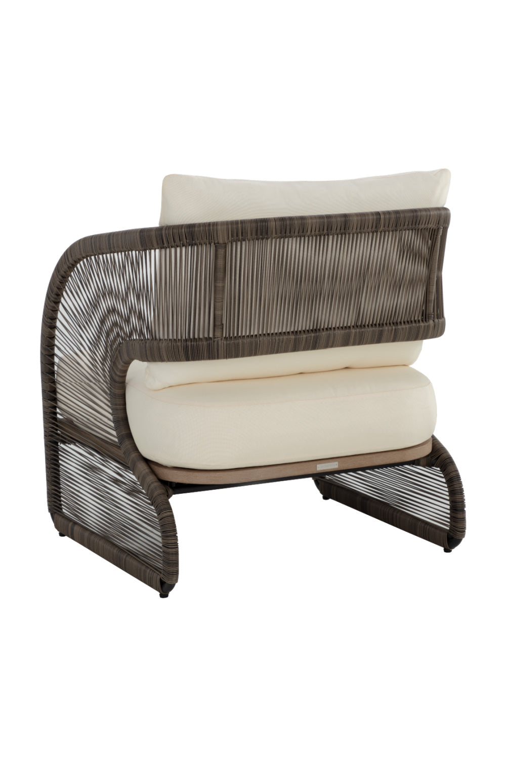 Gray Polyrod Indoor/Outdoor Lounge Chair by Splendido Toulon, alternate view 5