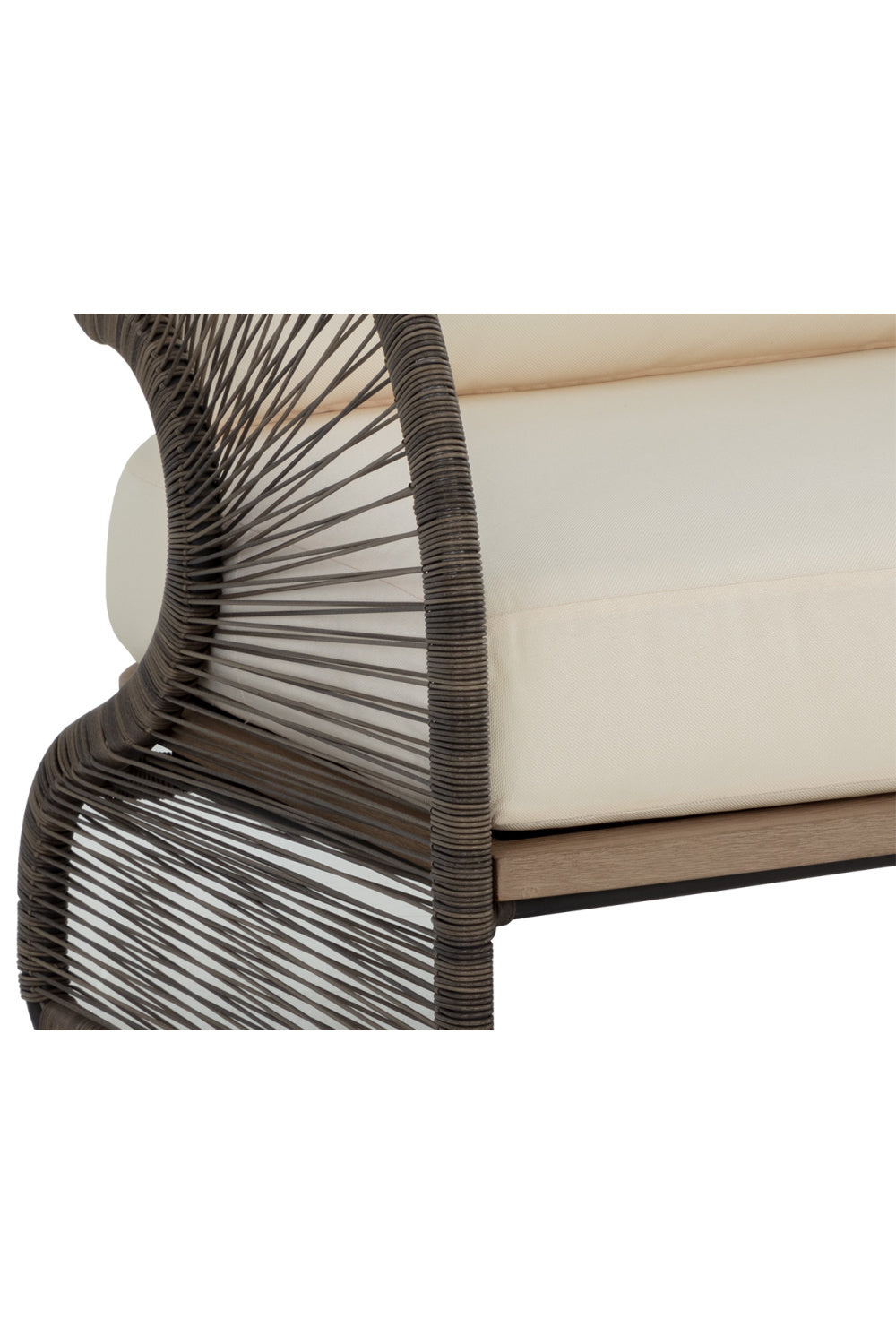 Gray Polyrod Indoor/Outdoor Lounge Chair by Splendido Toulon, alternate view 7