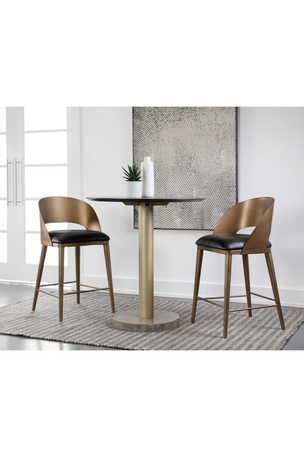 Modern Metal Counter Stool by Splendido Dezirae, alternate view 19