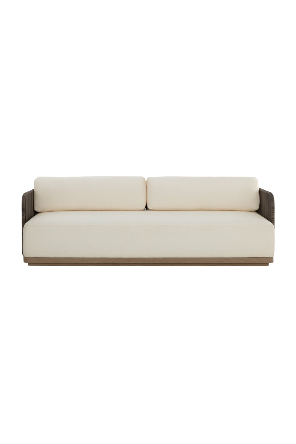 Gray Polyrod Indoor/Outdoor Sofa by Splendido Ravenna, alternate view 3