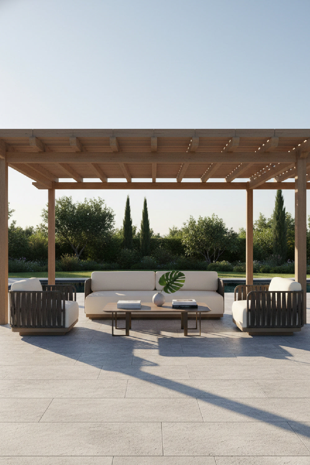 Gray Polyrod Indoor/Outdoor Sofa by Splendido Ravenna, alternate view 7