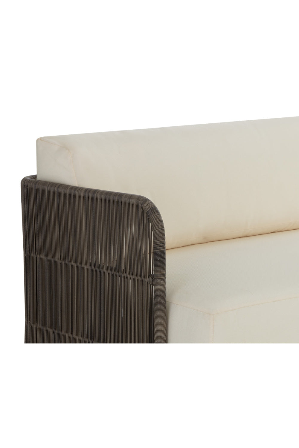 Gray Polyrod Indoor/Outdoor Sofa by Splendido Ravenna, alternate view 5