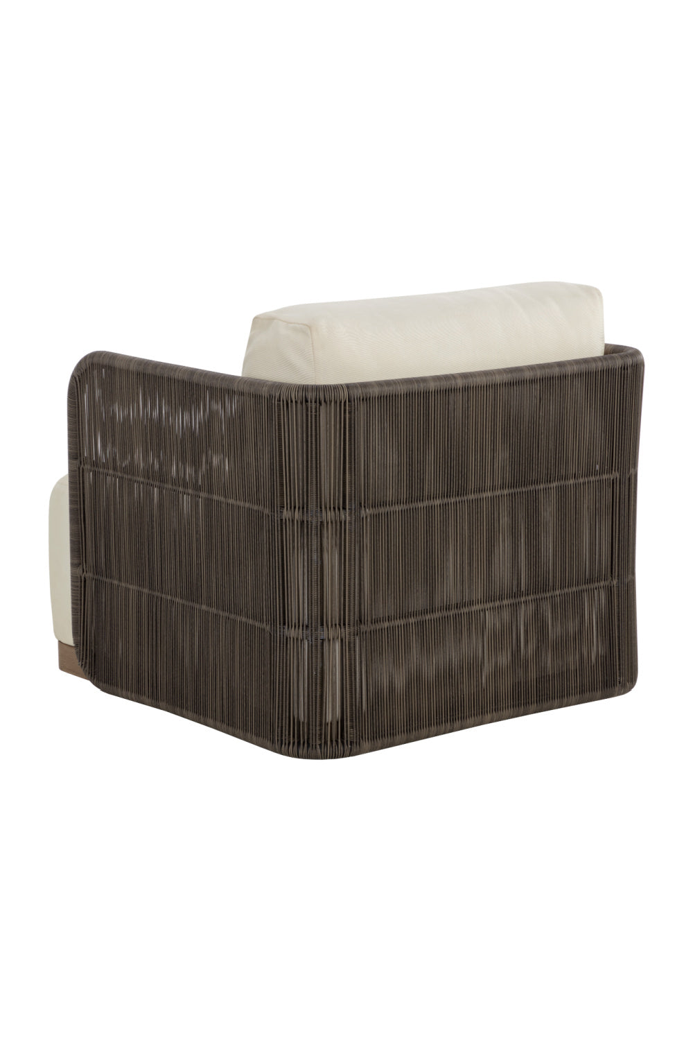 Gray Polyrod Indoor/Outdoor Swivel Chair by Splendido Ravenna Outdoor Lounge Chair, alternate view 5