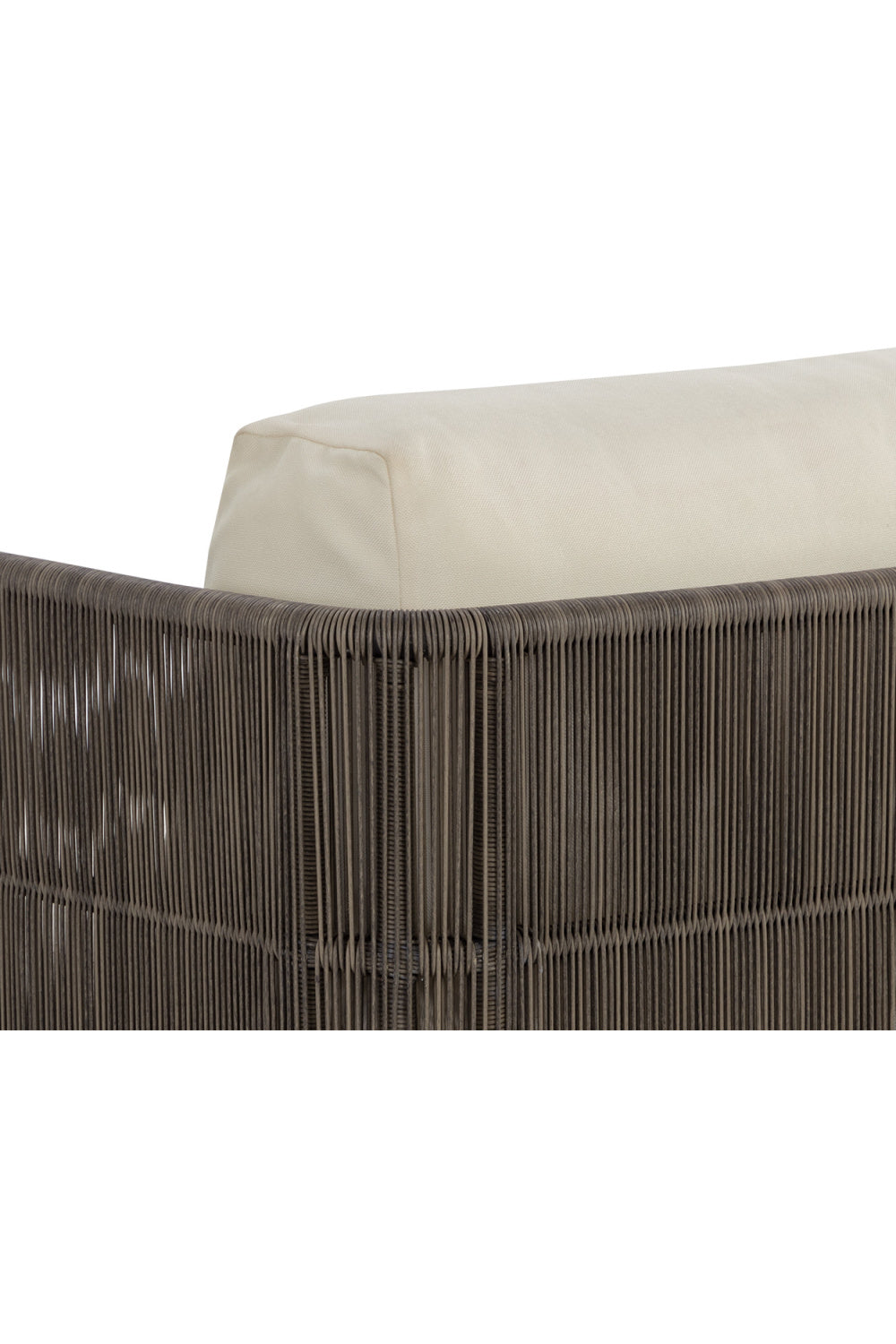 Gray Polyrod Indoor/Outdoor Swivel Chair by Splendido Ravenna Outdoor Lounge Chair, alternate view 7