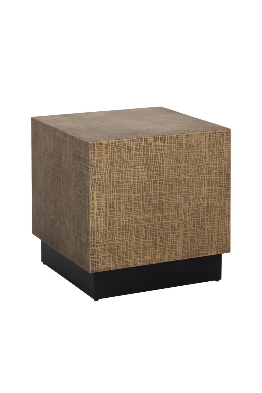 Modern European furniture - Etched Antique Brass Side Table - www.oroa.com | Oroa.com