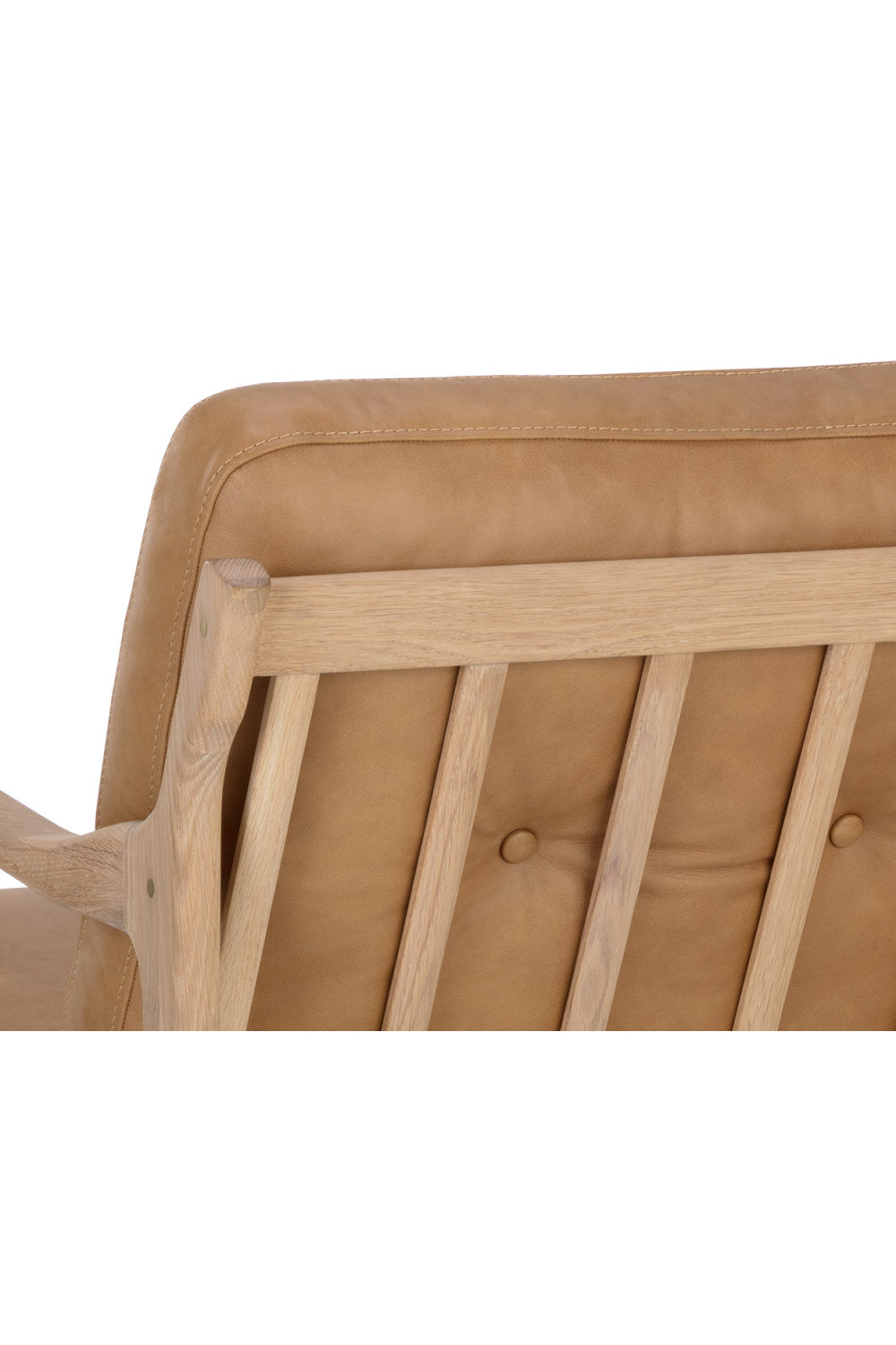 Button-Tufted Leather Lounge Chair by Splendido Gilmore Accent Chair, alternate view 7