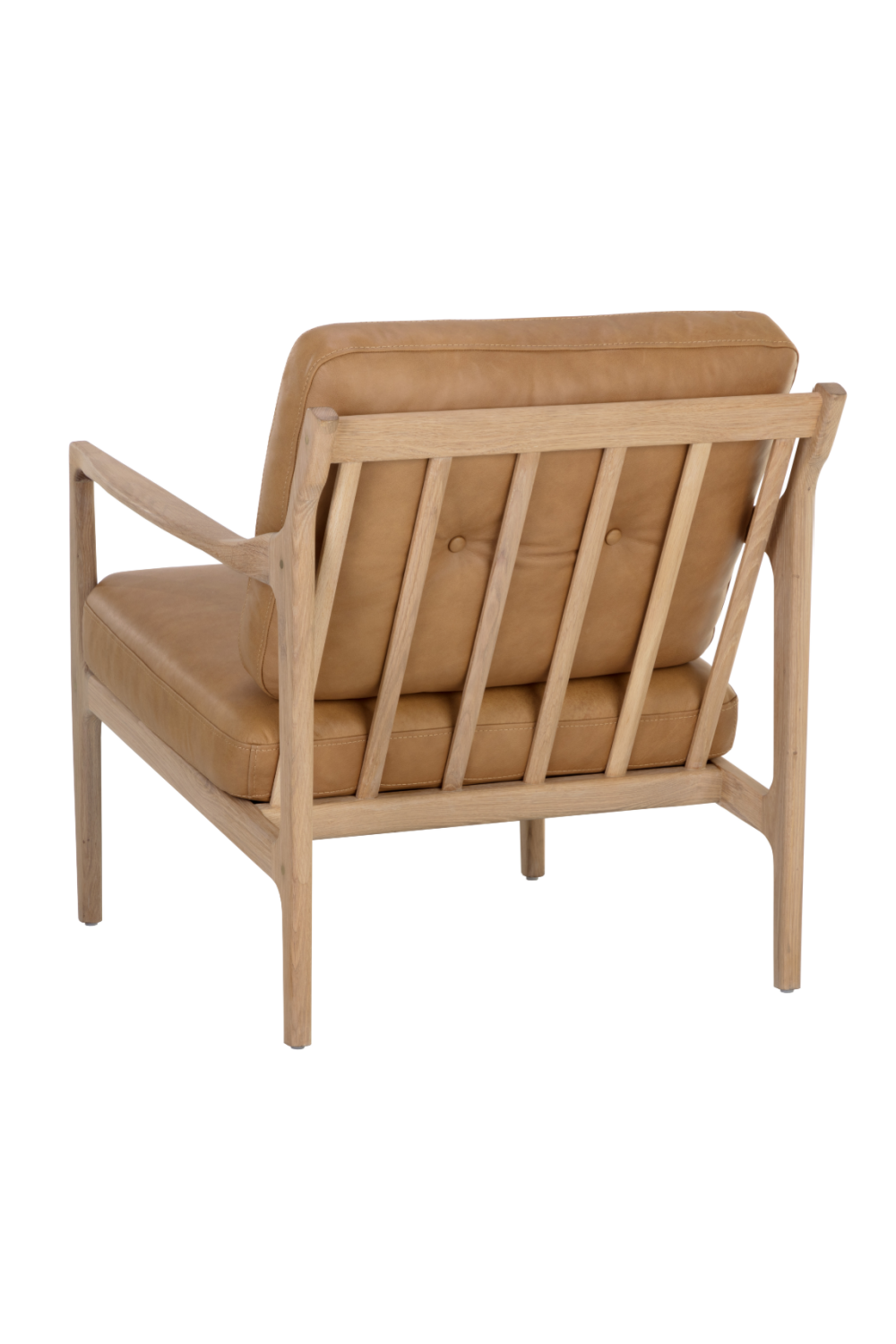 Button-Tufted Leather Lounge Chair by Splendido Gilmore Accent Chair, alternate view 5