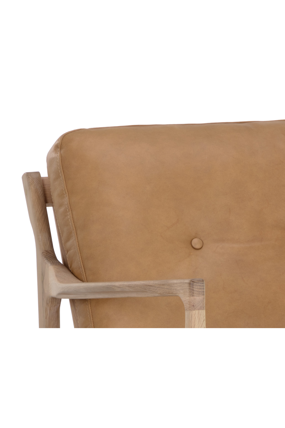 Button-Tufted Leather Lounge Chair by Splendido Gilmore Accent Chair, alternate view 6