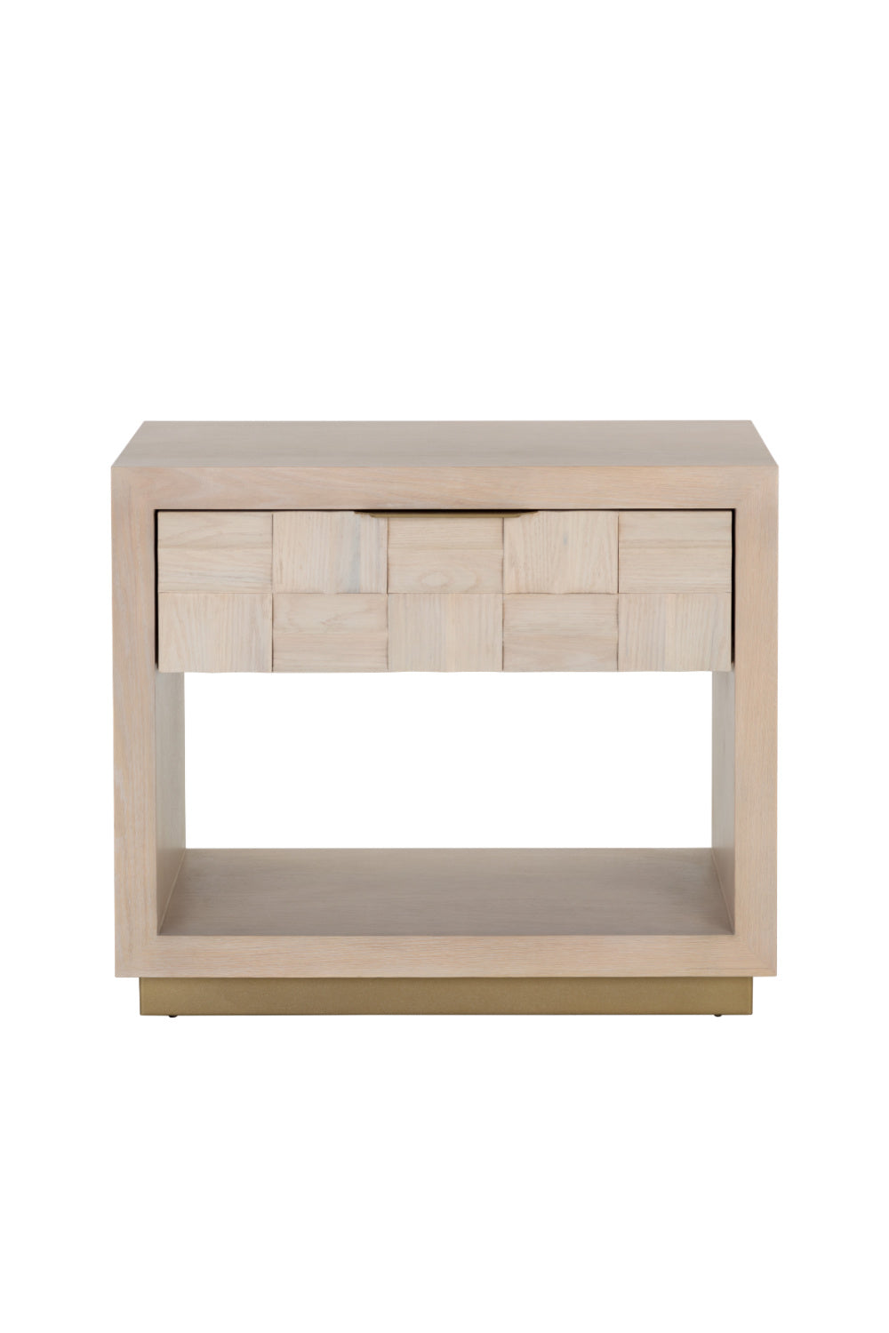 Light Oak Wood-Tile Nightstand by Splendido Akava