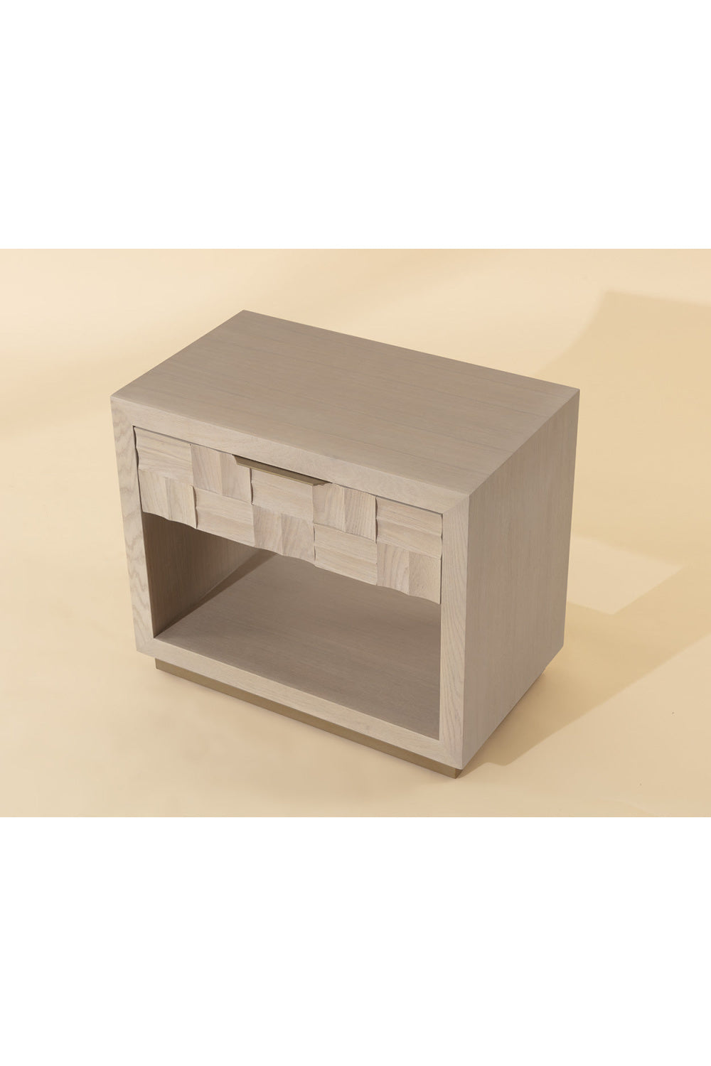 Light Oak Wood-Tile Nightstand | Splendido Akava | Oroa.com