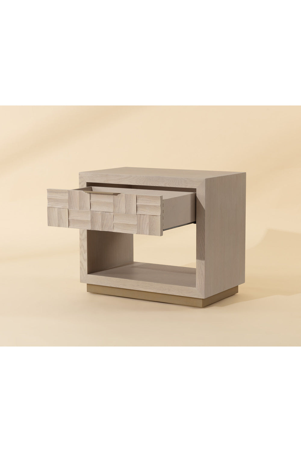 Light Oak Wood-Tile Nightstand by Splendido Akava, alternate view 12