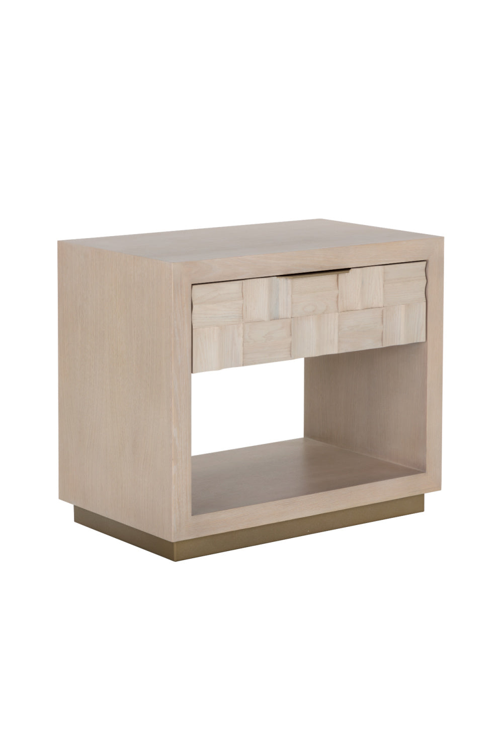 Light Oak Wood-Tile Nightstand by Splendido Akava, alternate view 3