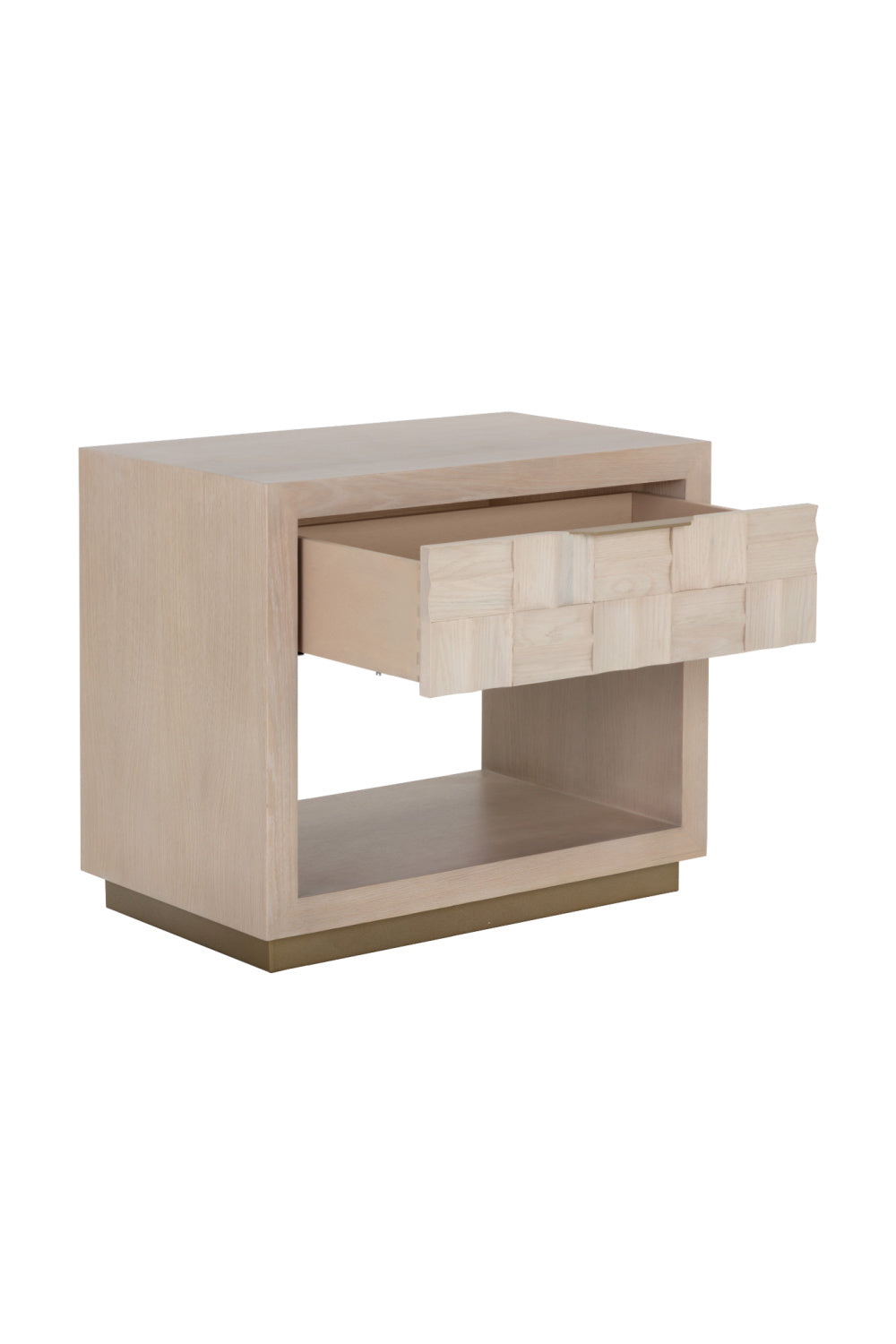 Light Oak Wood-Tile Nightstand | Splendido Akava | Oroa.com