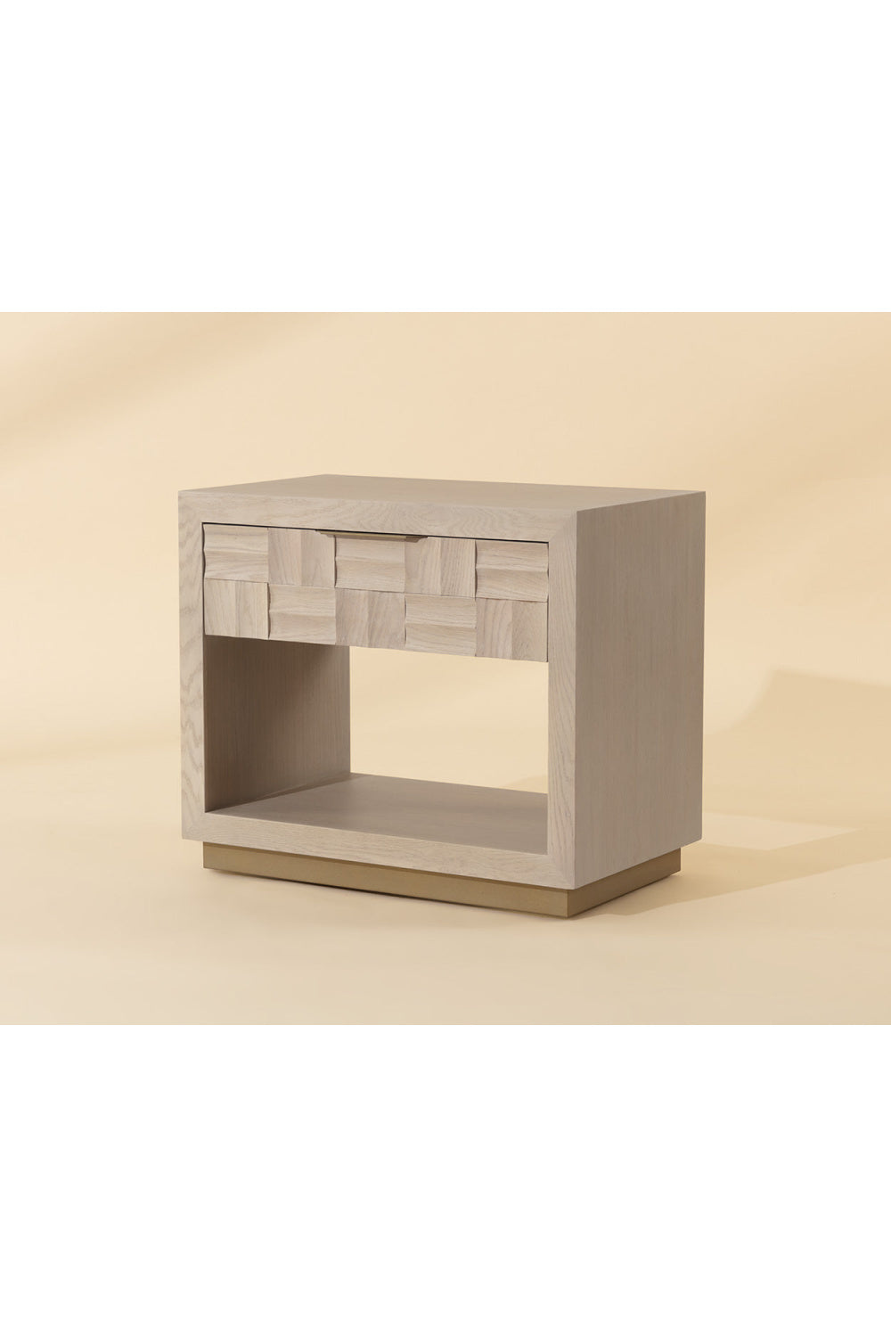 Light Oak Wood-Tile Nightstand | Splendido Akava | Oroa.com