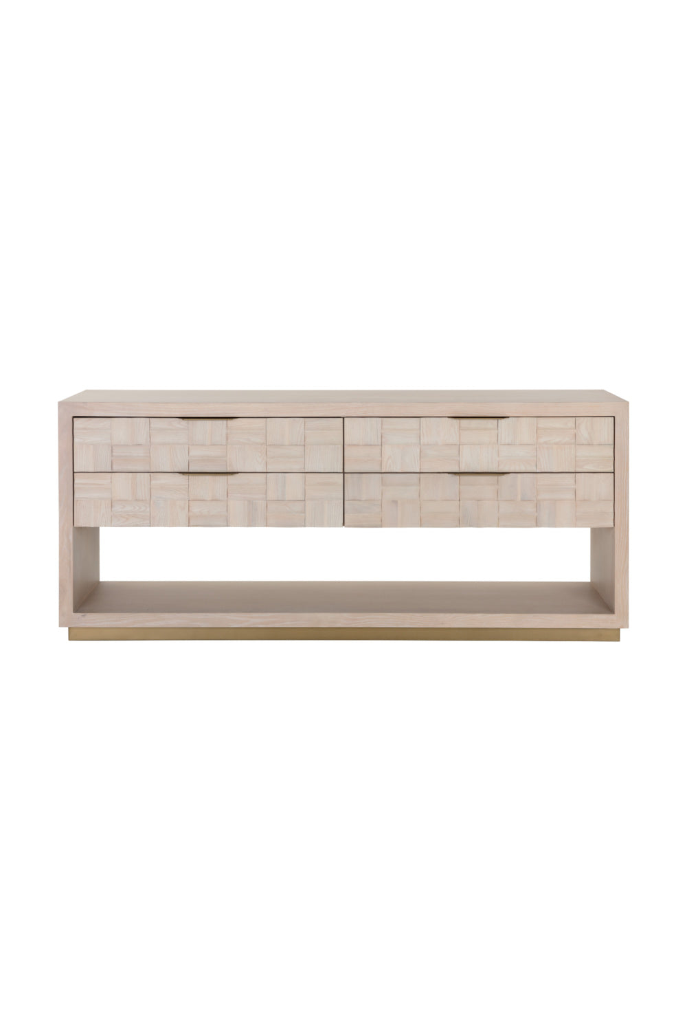 Oak Wood Tile 4-Drawer Dresser by Splendido Akava
