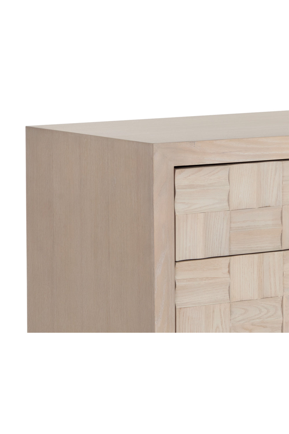Oak Wood Tile 4-Drawer Dresser by Splendido Akava, alternate view 7