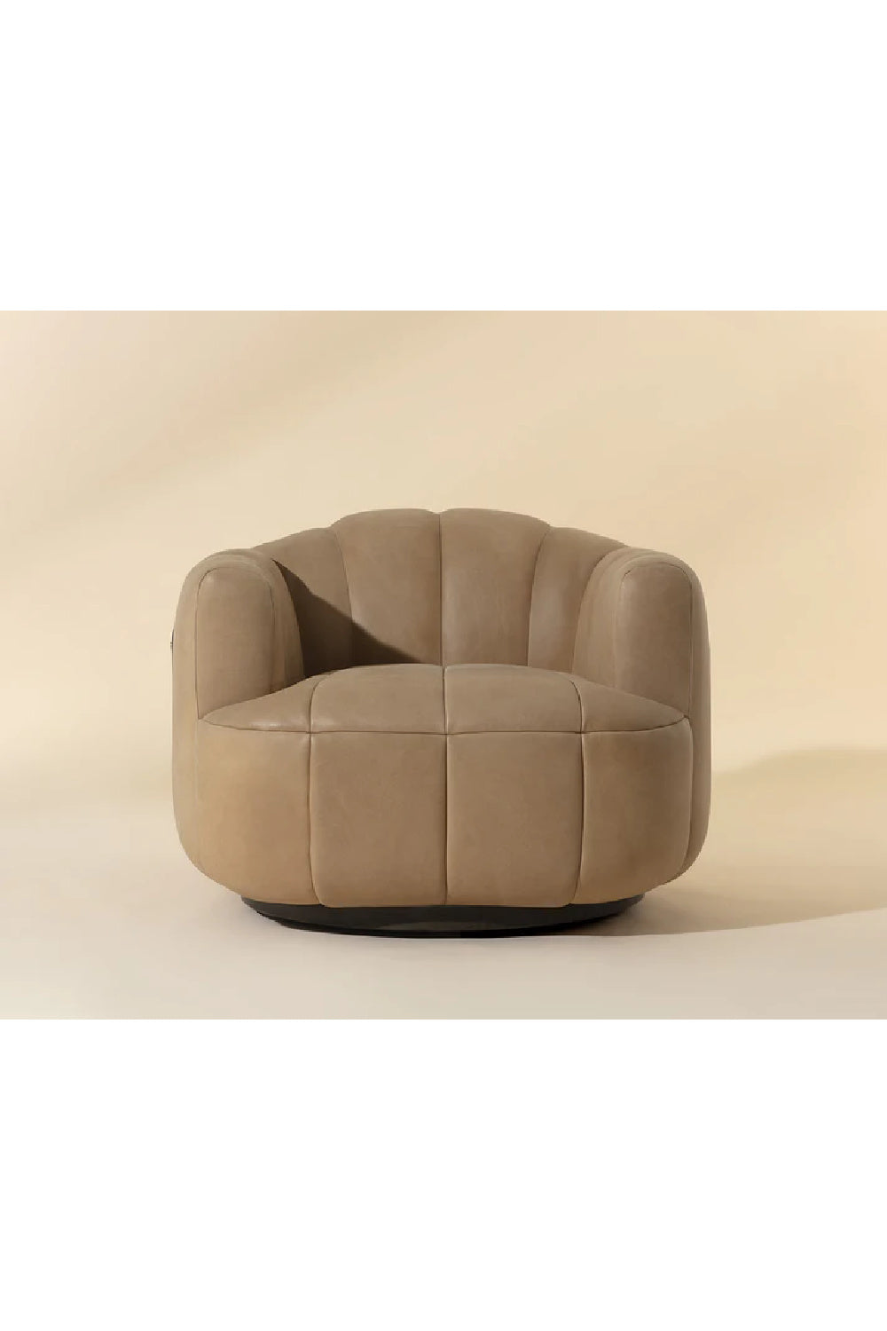 Oak Base Barrel Swivel Armchair by Splendido Tadeo Accent Chair, alternate view 10