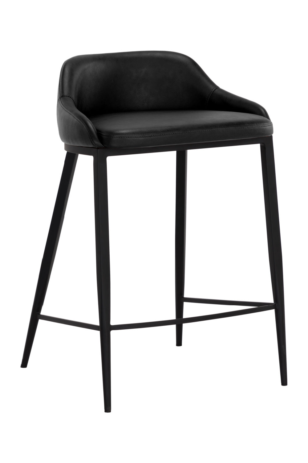 Low-Back Leather-Look Counter Stool by Splendido Astra, alternate view 21
