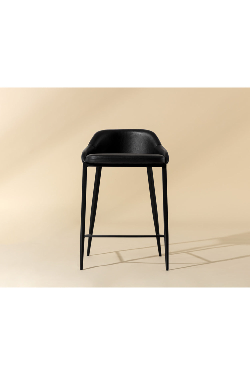 Low-Back Leather-Look Counter Stool by Splendido Astra, alternate view 24