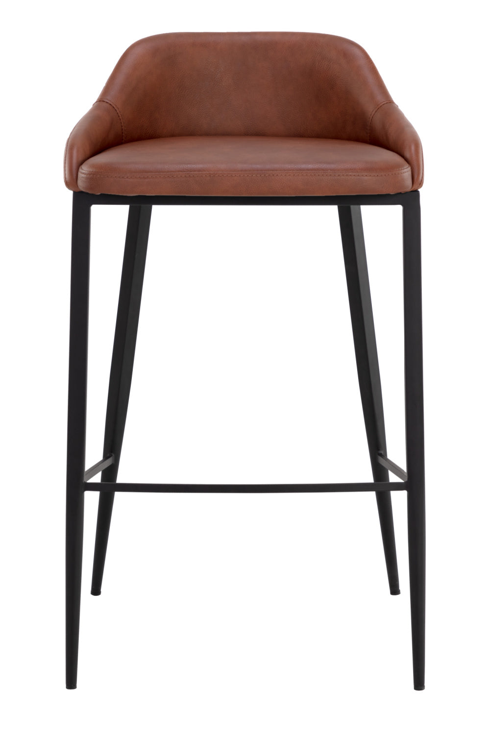 Low-Back Leather Look Bar Stool by Splendido Astra Barstool, alternate view 3