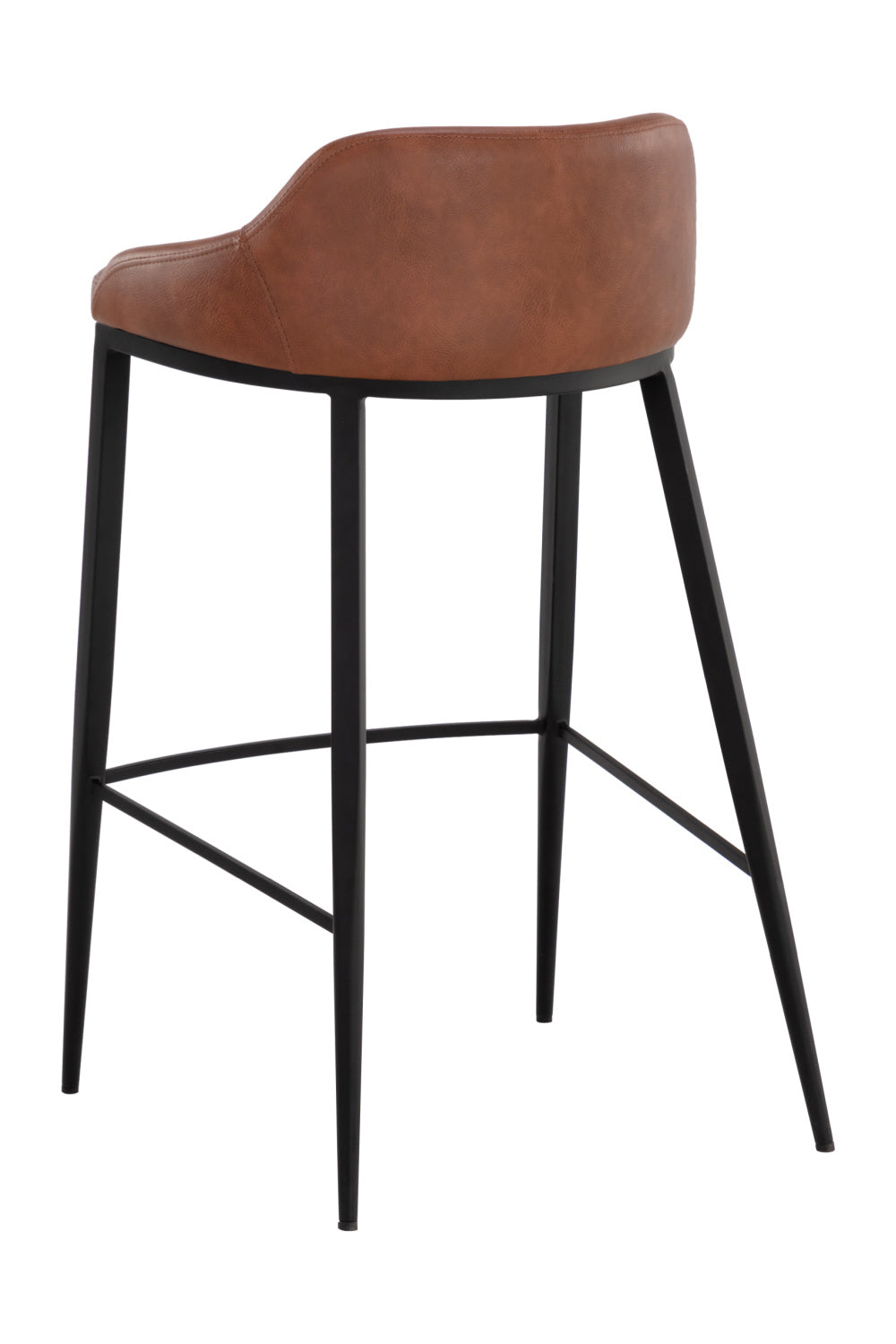 Modern European furniture - Low-Back Leather Look Bar Stool - www.oroa.com