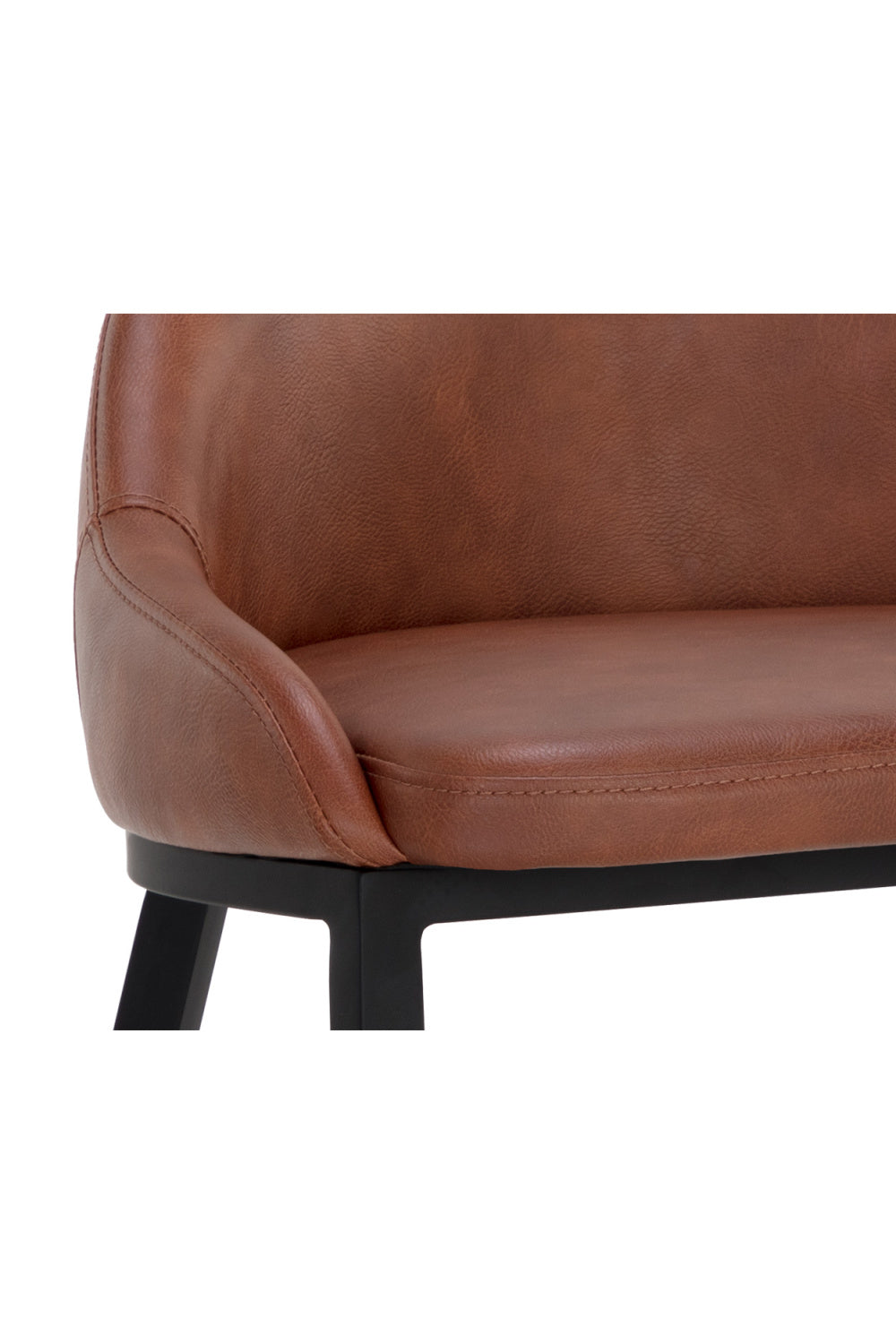 Low-Back Leather Look Bar Stool by Splendido Astra Barstool, alternate view 6
