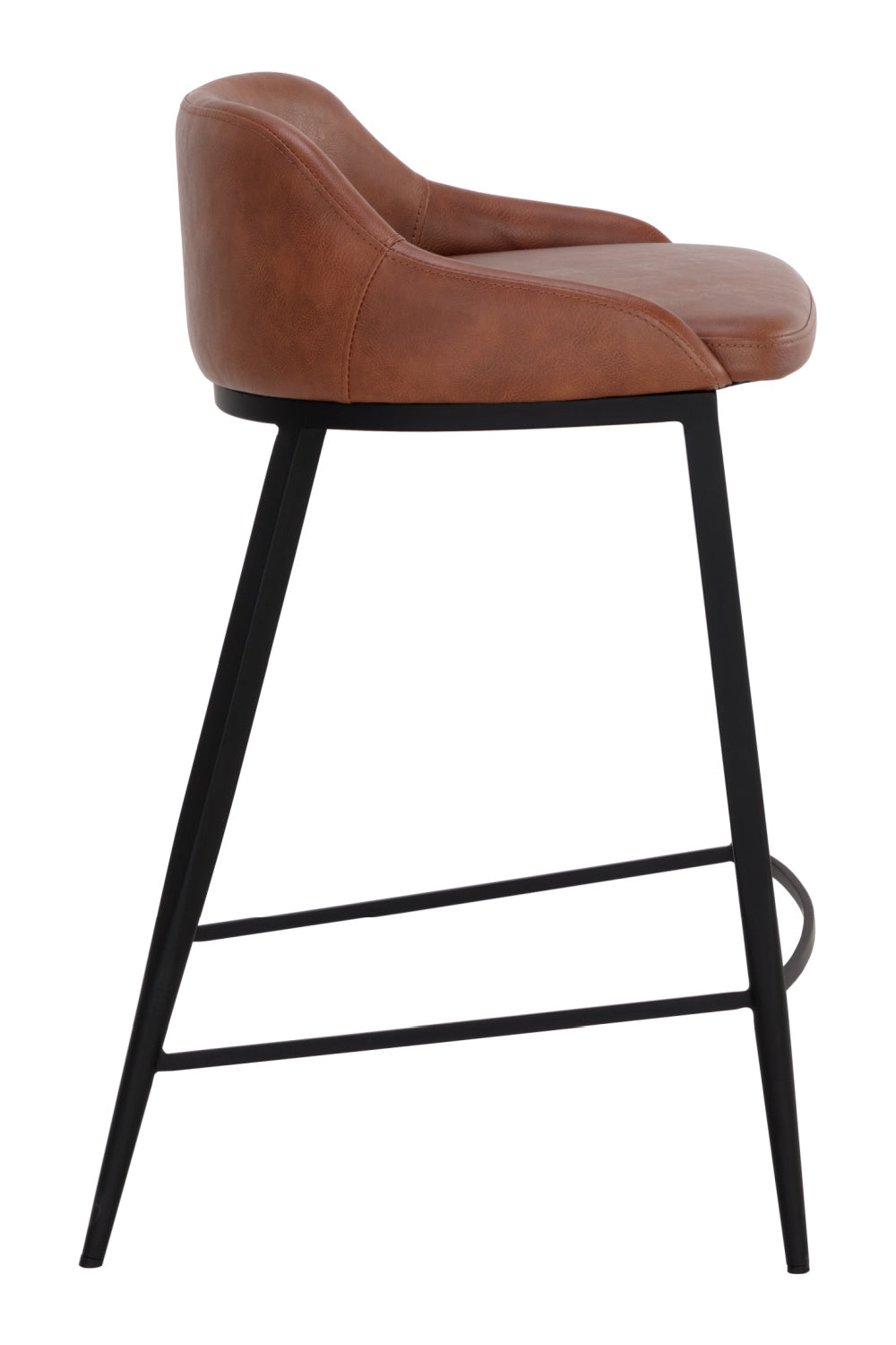 Low-Back Leather-Look Counter Stool by Splendido Astra, alternate view 12